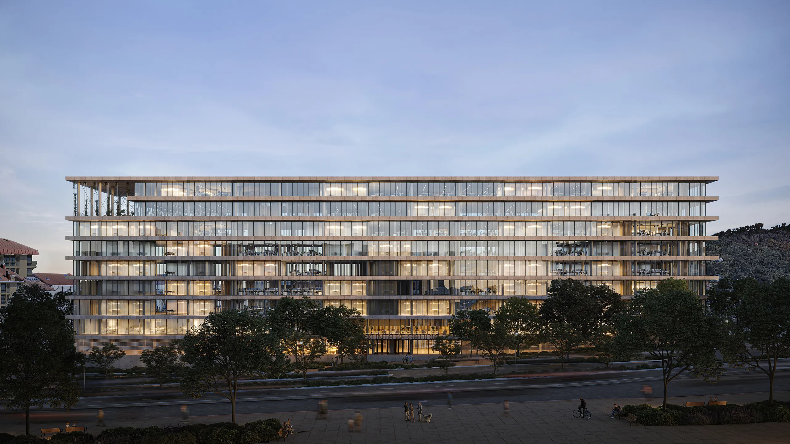 Offices Xunta Orense Galicia Fassade eye level Architectural Virtual Tours