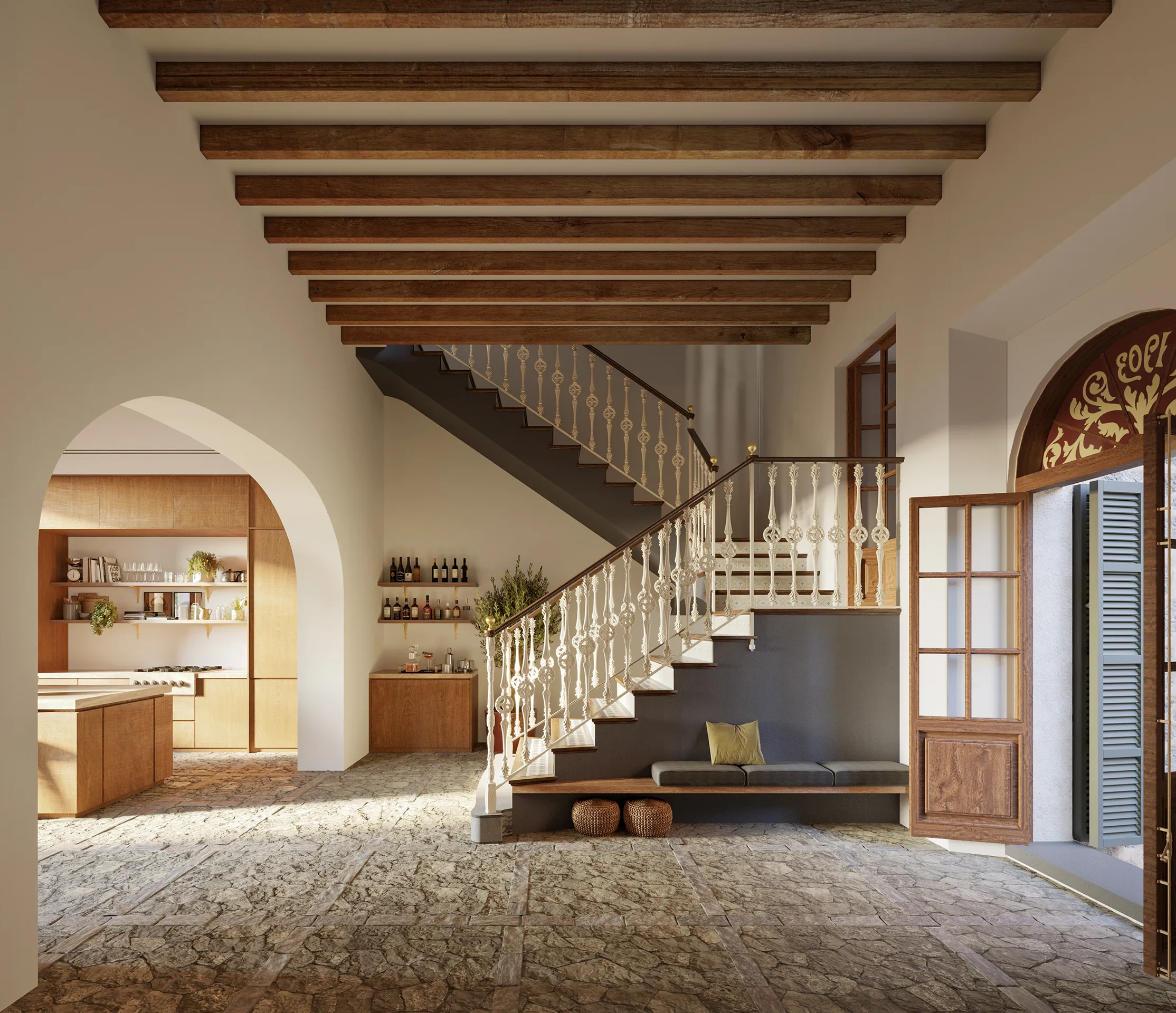 Townhouse Luxury Soller Mallorca stair real estate vr