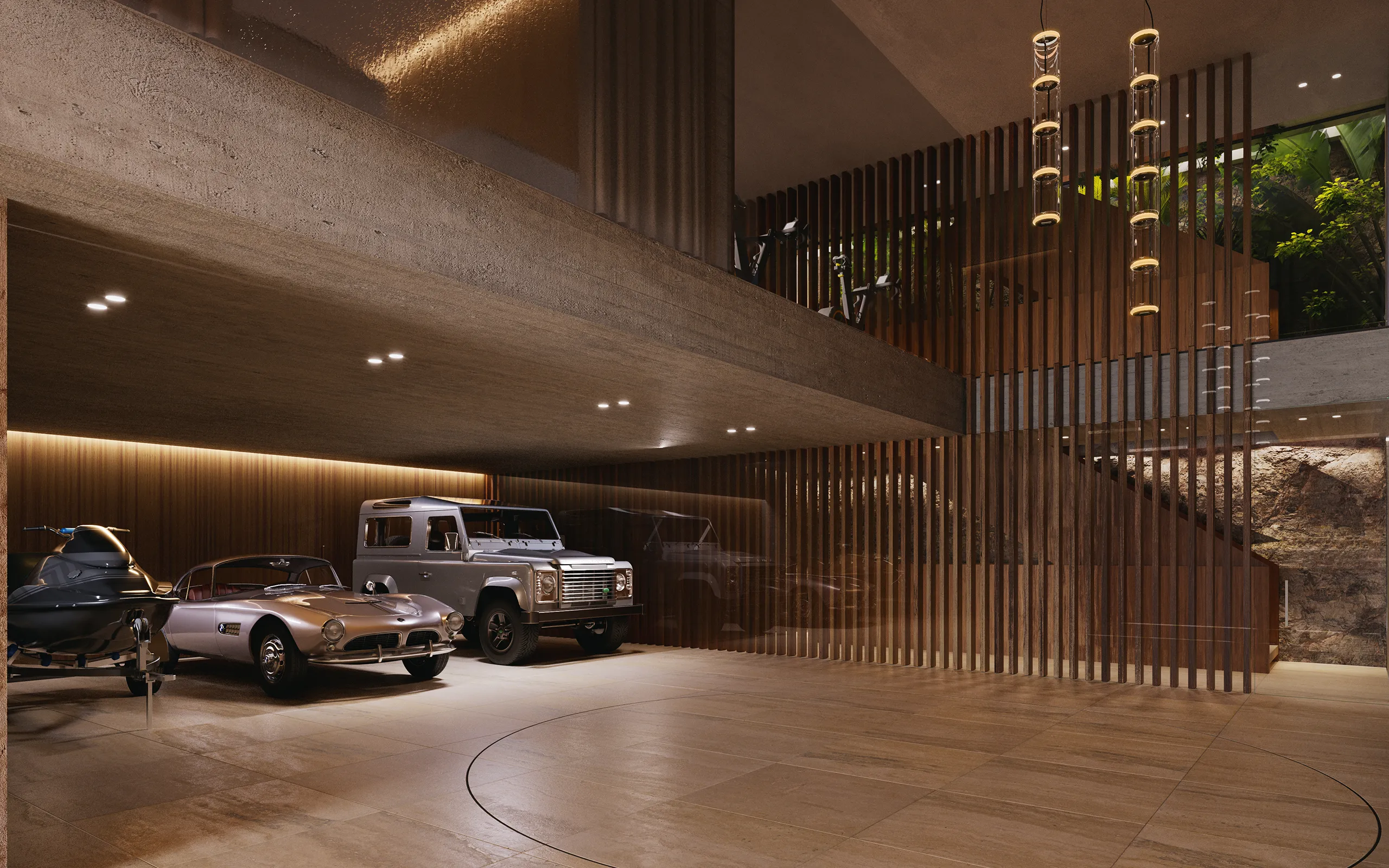 Villa Wabisabi Andratx Mallorca Garage real estate vr