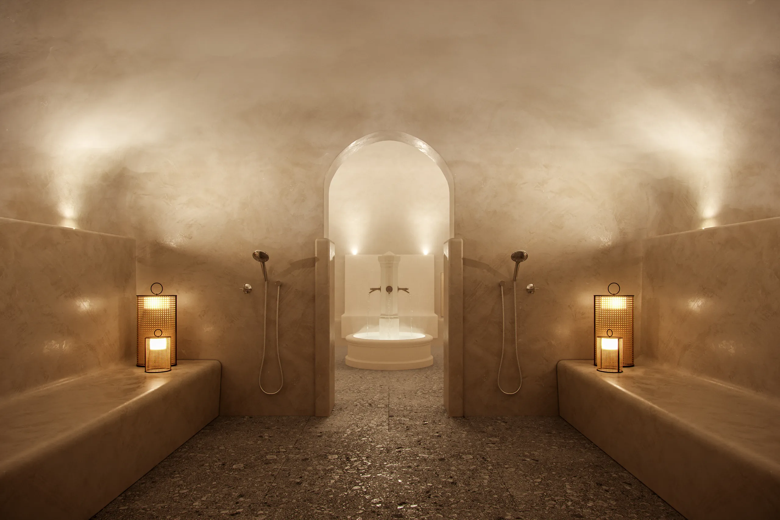 Hotel Couvent Mane Francia sauna Renders arquitectura