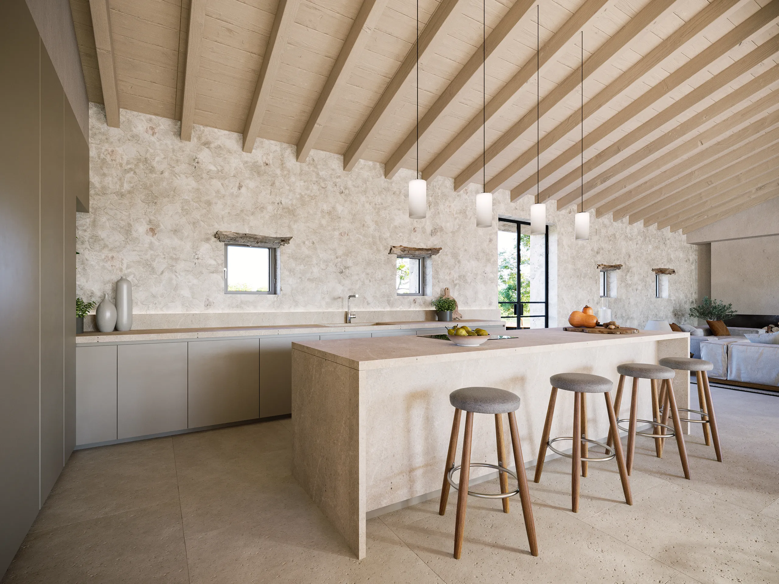 Estate Santanyi Mallorca Pool Hyperrealistic Renders