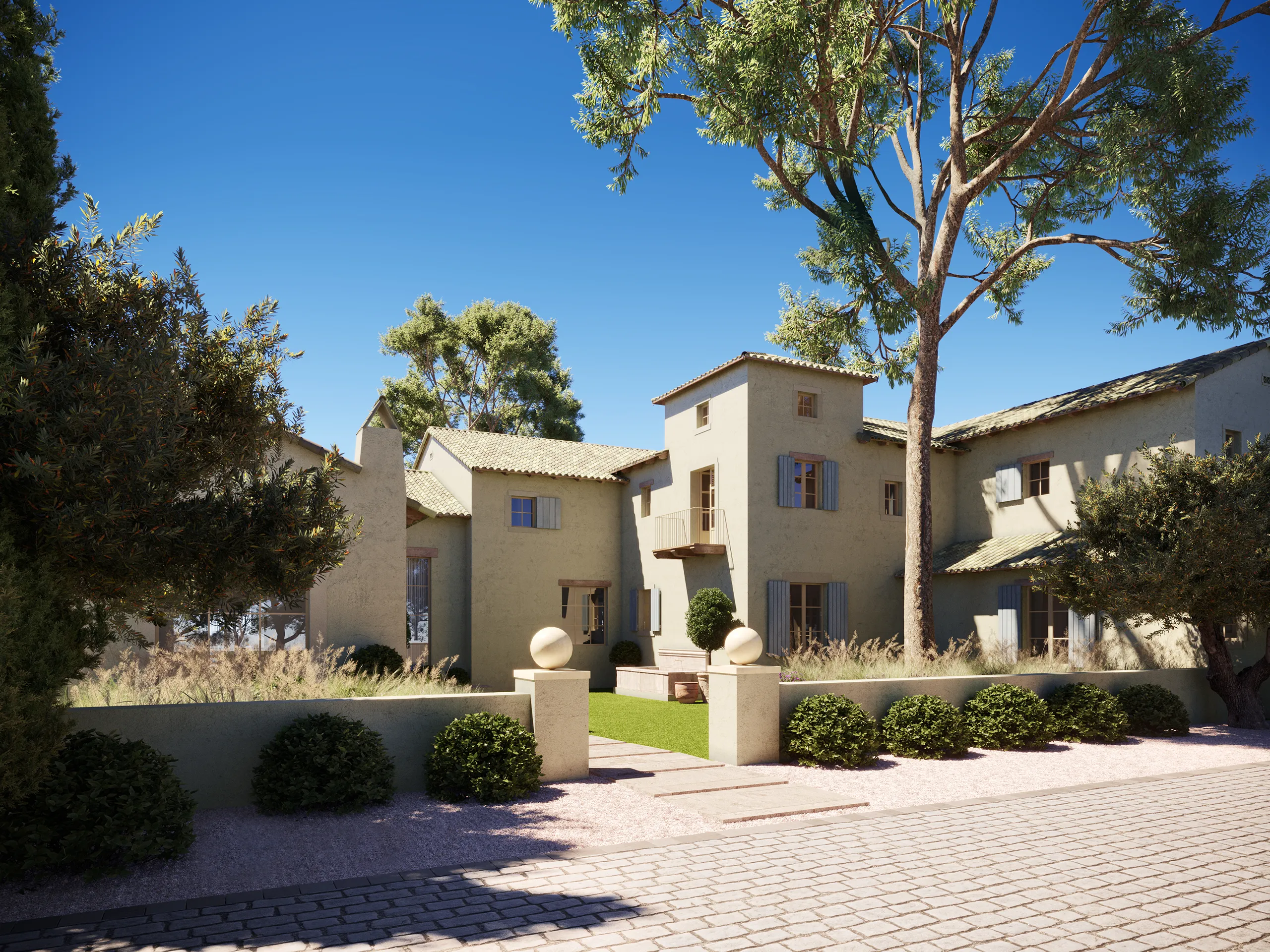 House Laguna Usa Driveway Real Estate Visualisation