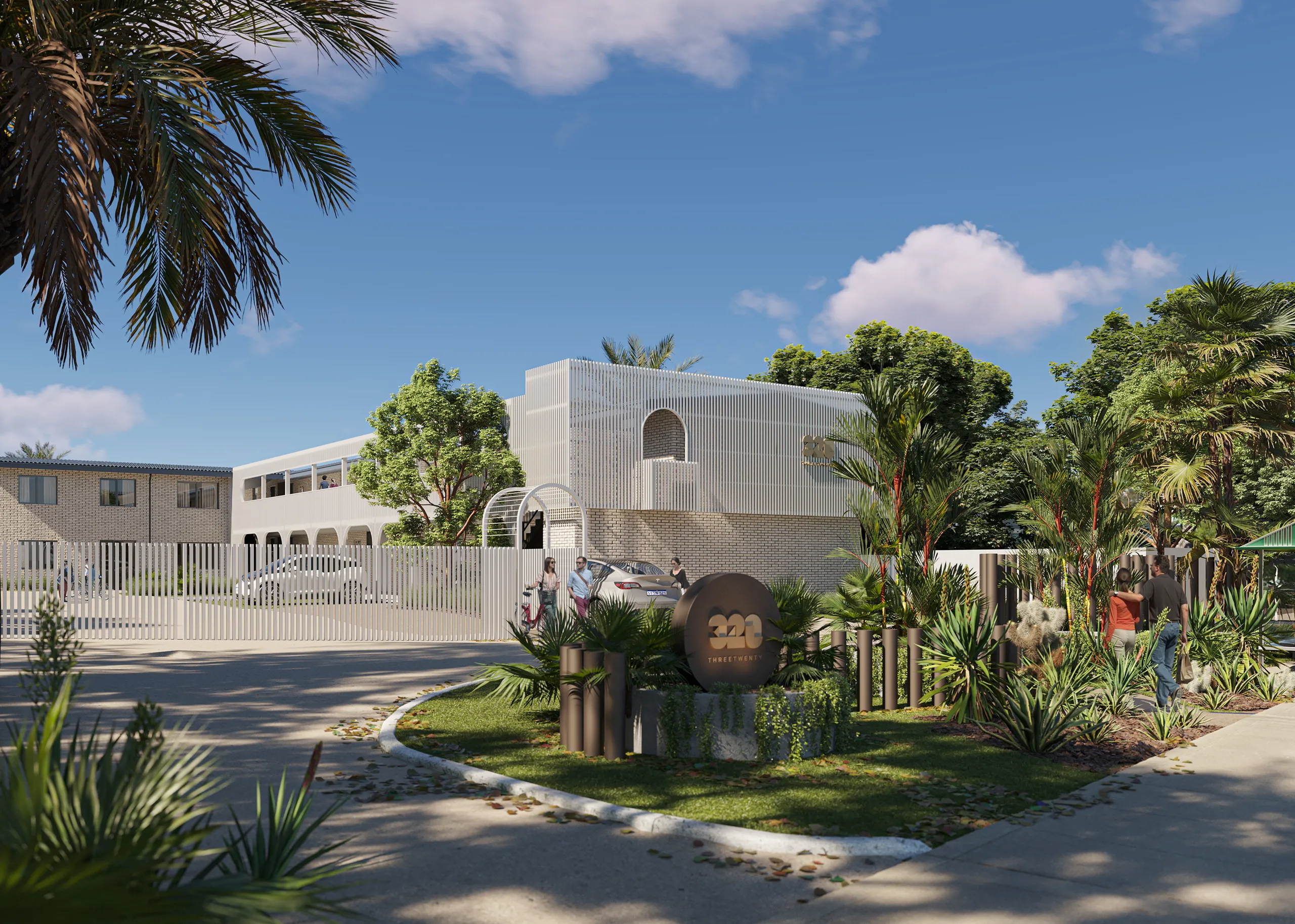 Bicton Housing Perth Australia Entrance 3D Photorealism