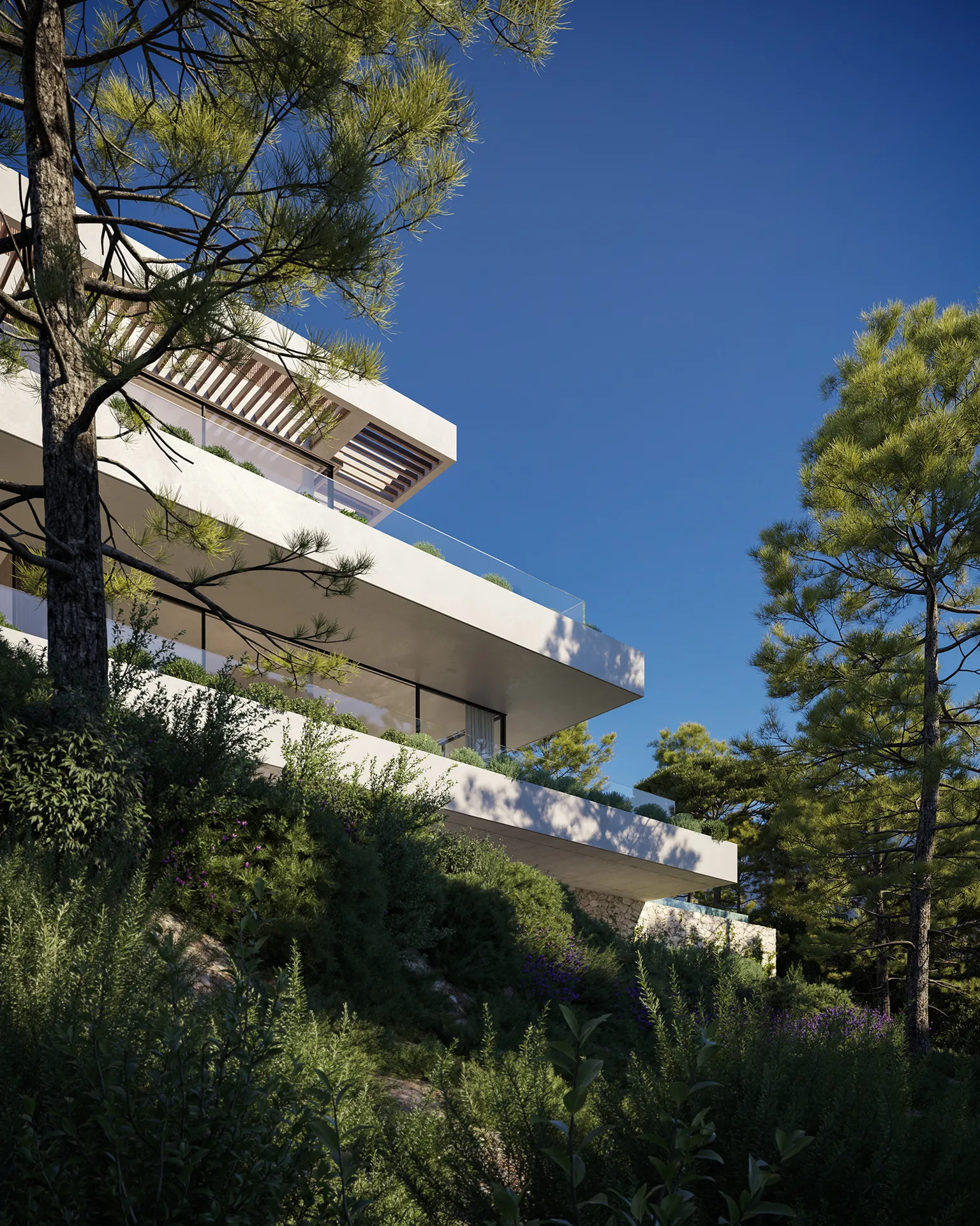 House Lisboa Portugal Fassade eye level Photorealistic Renders