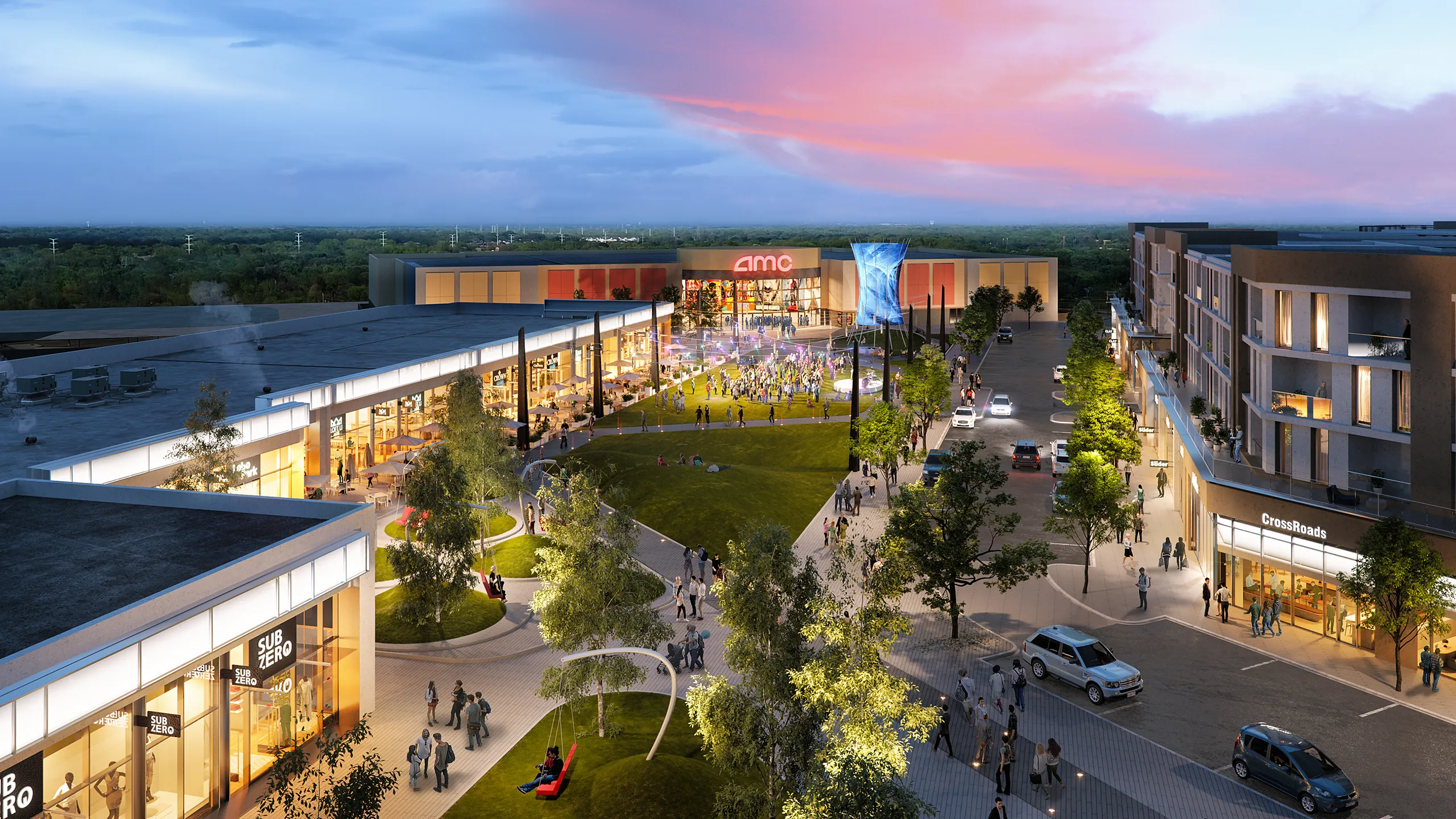 Mall Rosedale Center Chicago Usa Retail Property Branding Virtual Tour
