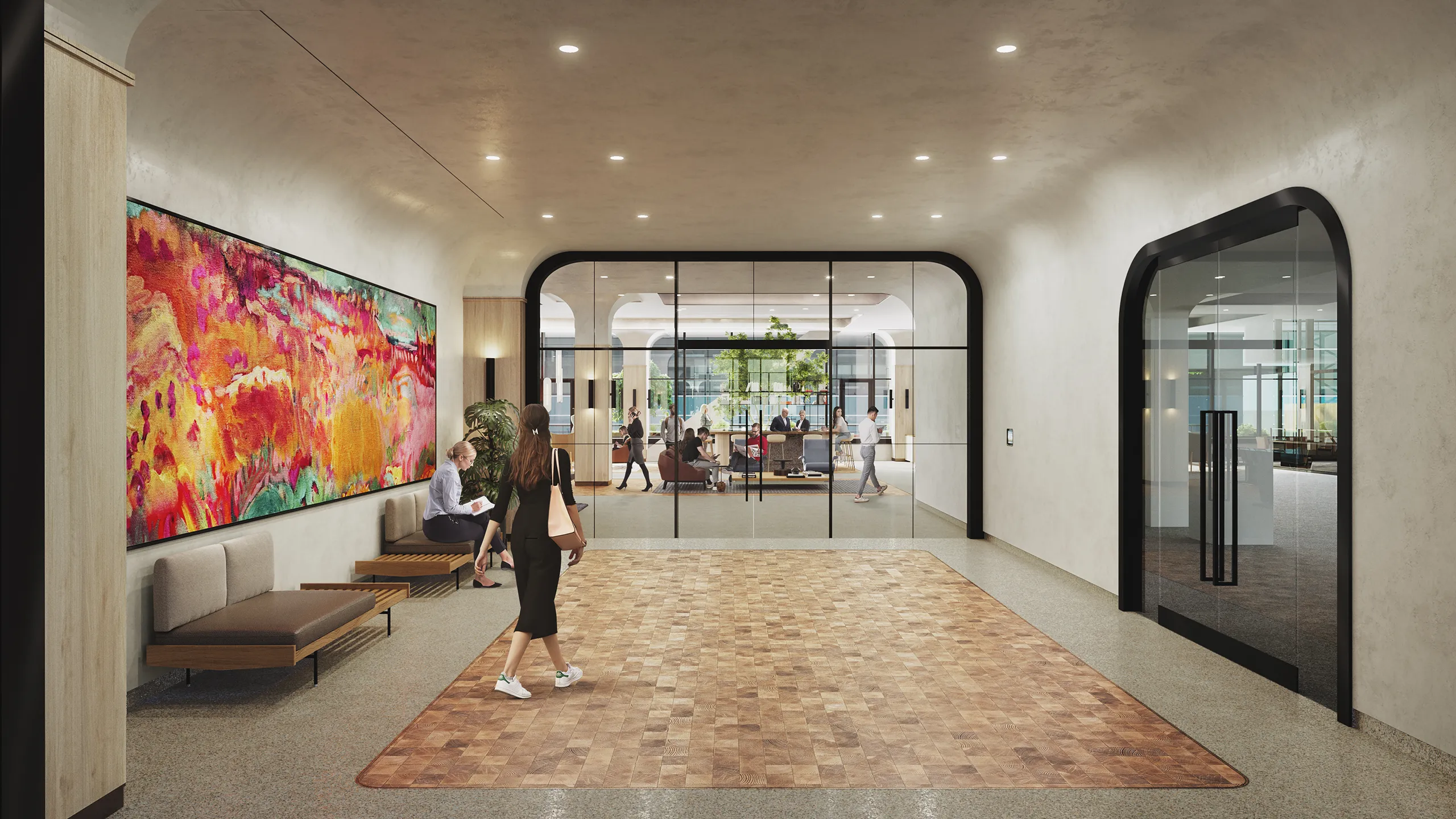 West Madison Chicago Usa Retail photorealistic render