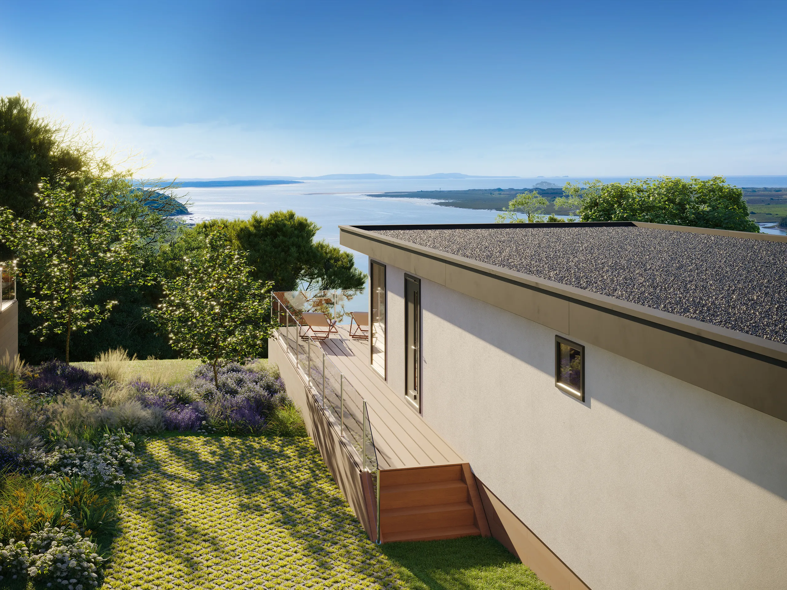 Lodge Dylan South Wales Uk Pool Hyperrealistic Visualisation