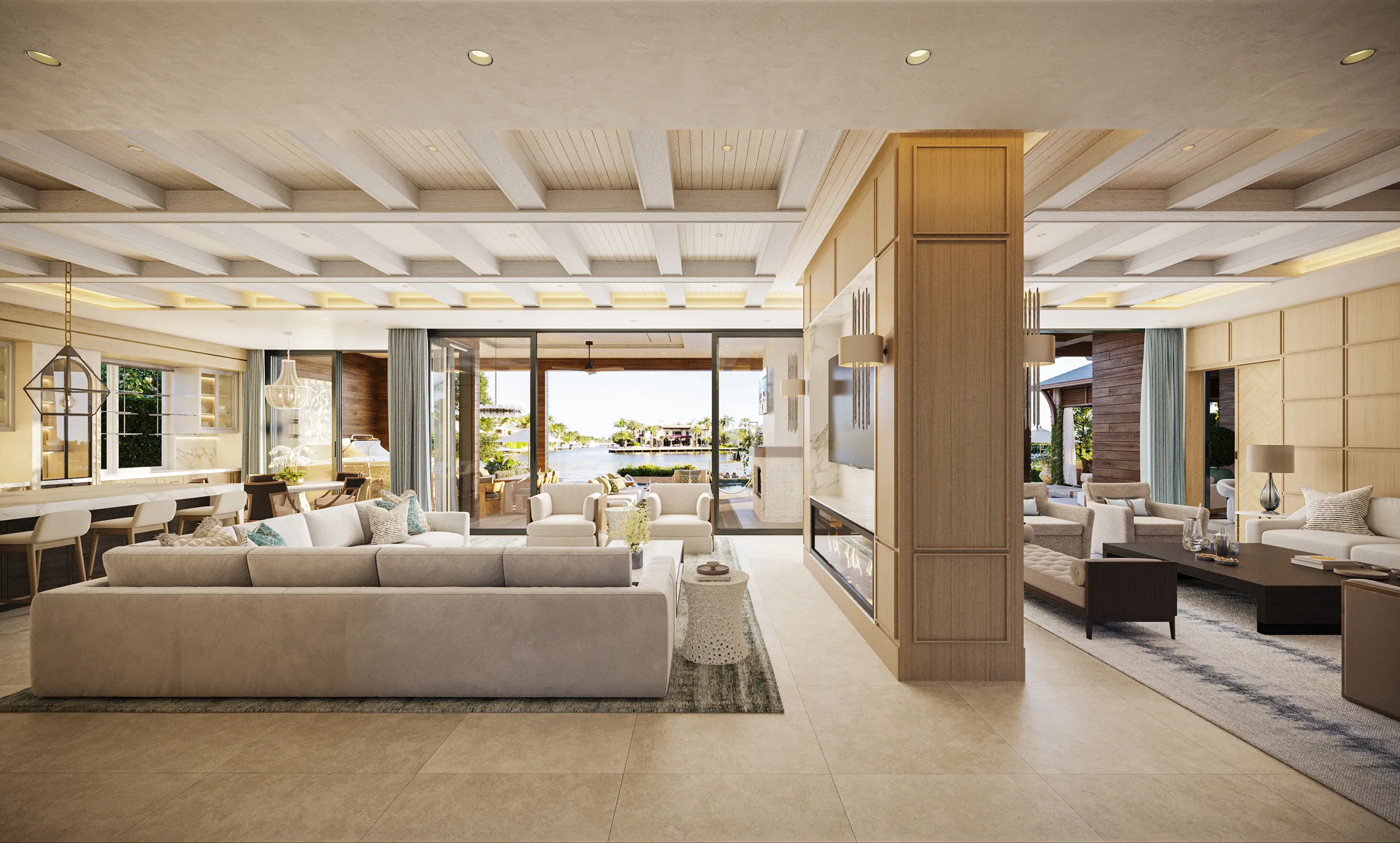 Villa Fort Lauderdale Usa Living Architectural 3D
