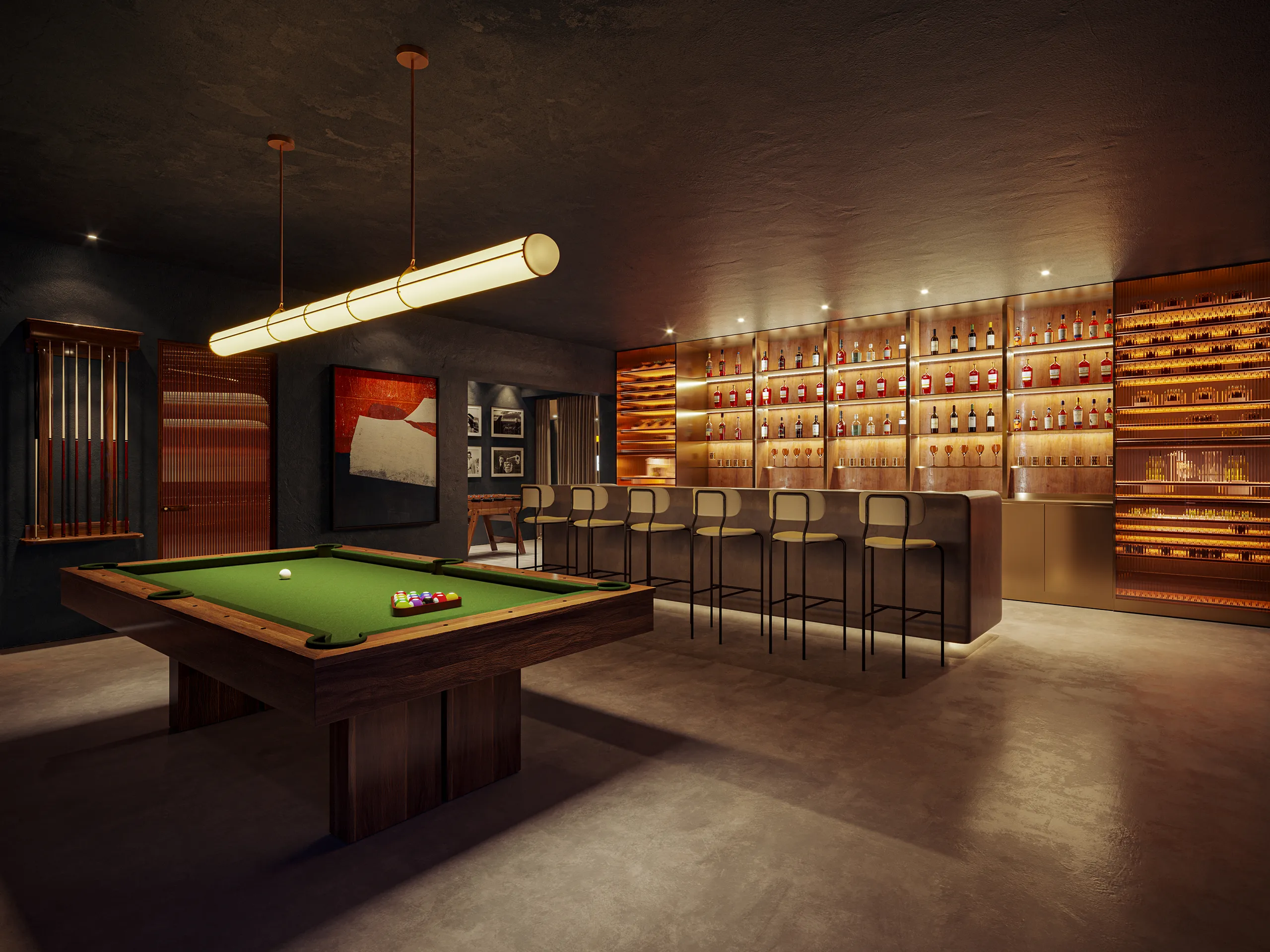 Casa Cap Martinet Ibiza sala juegos Inmobiliario Visualizacion