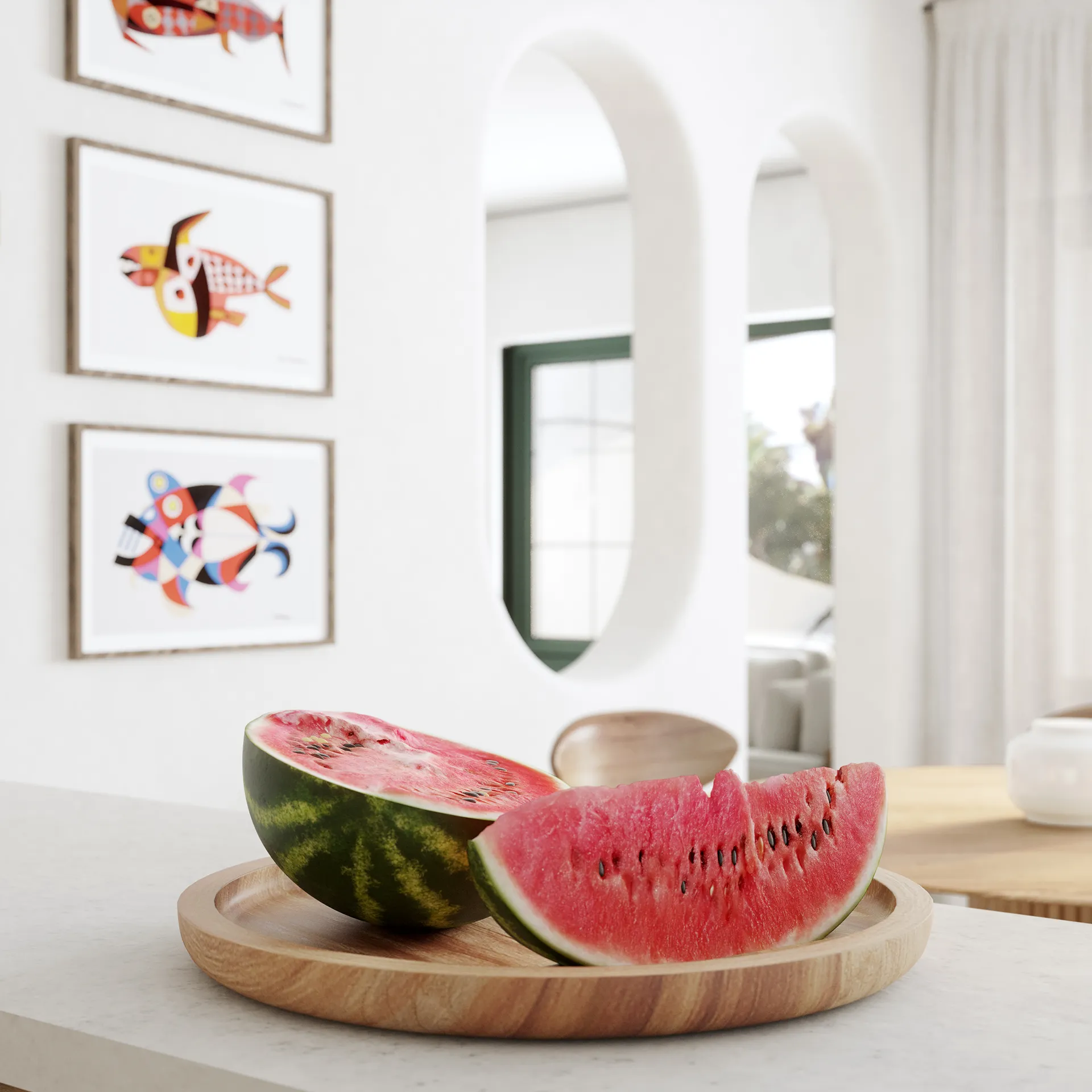 Club Hotel Lanzarote Spain Comedor render fotorrealista