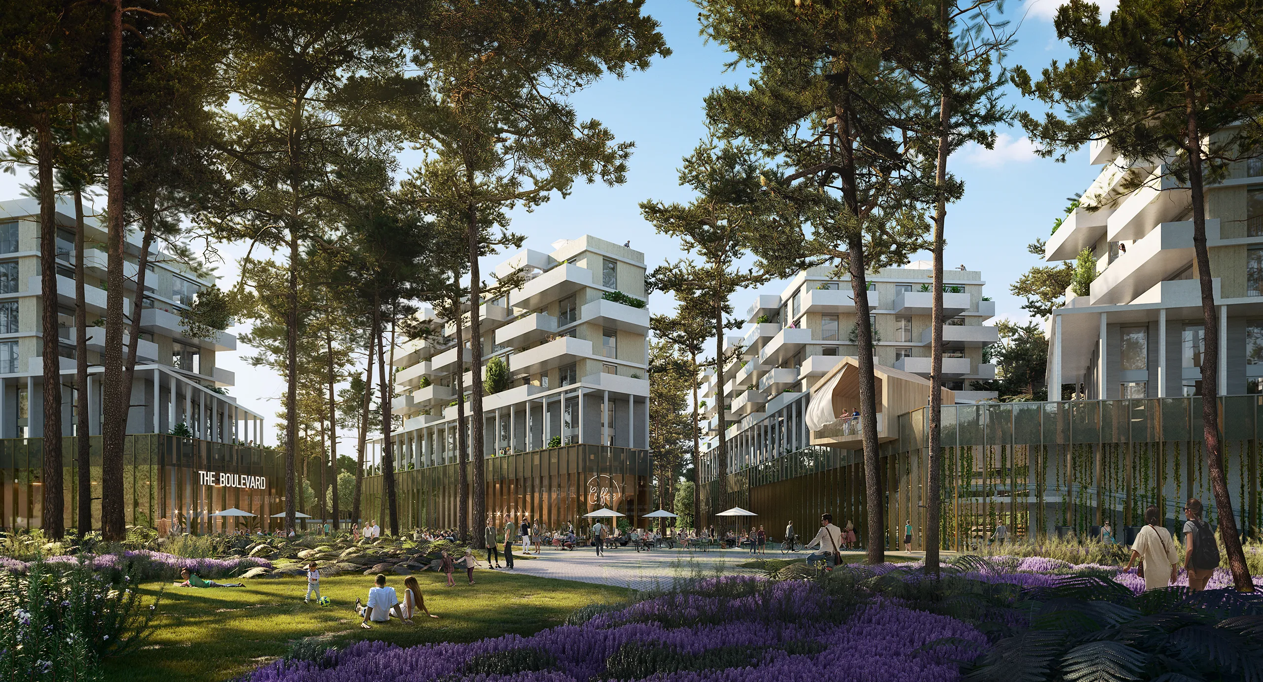 Residences Merignac Merignac France Fassade eye level Real Estate 3D