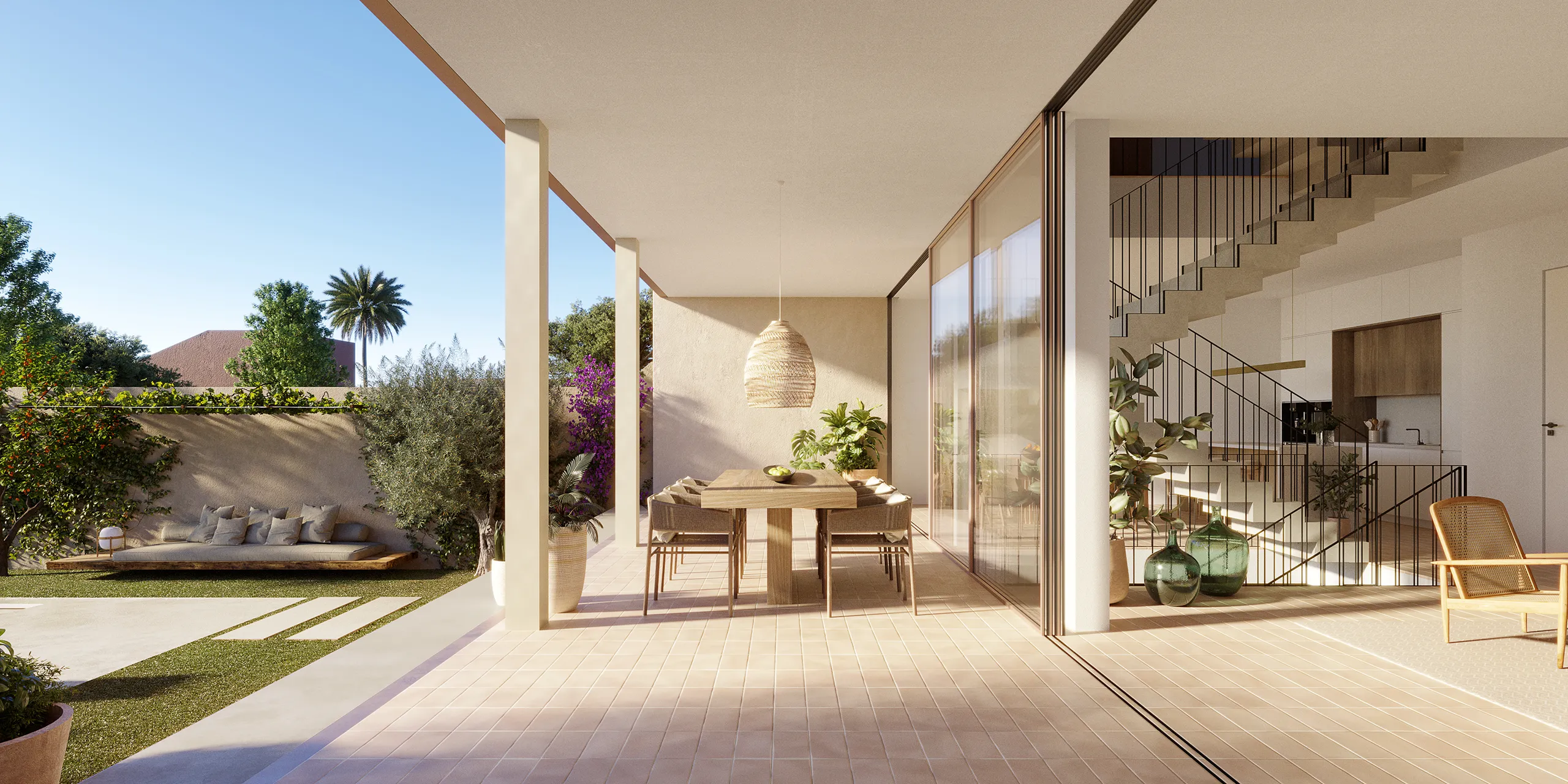 House Palma Mallorca Living Architectural Cgis