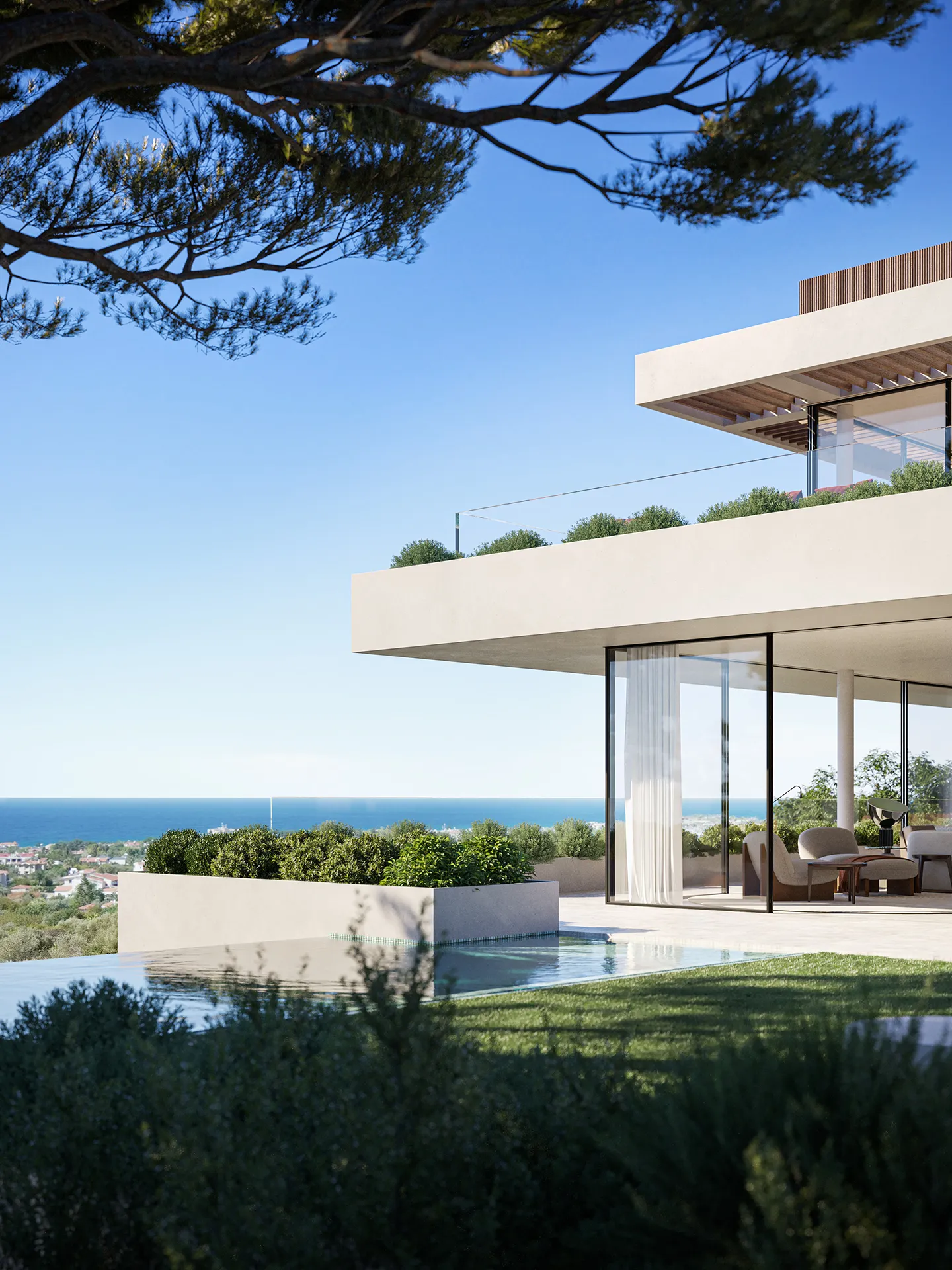 House Lisboa Portugal terrace Hyperrealistic Cgi