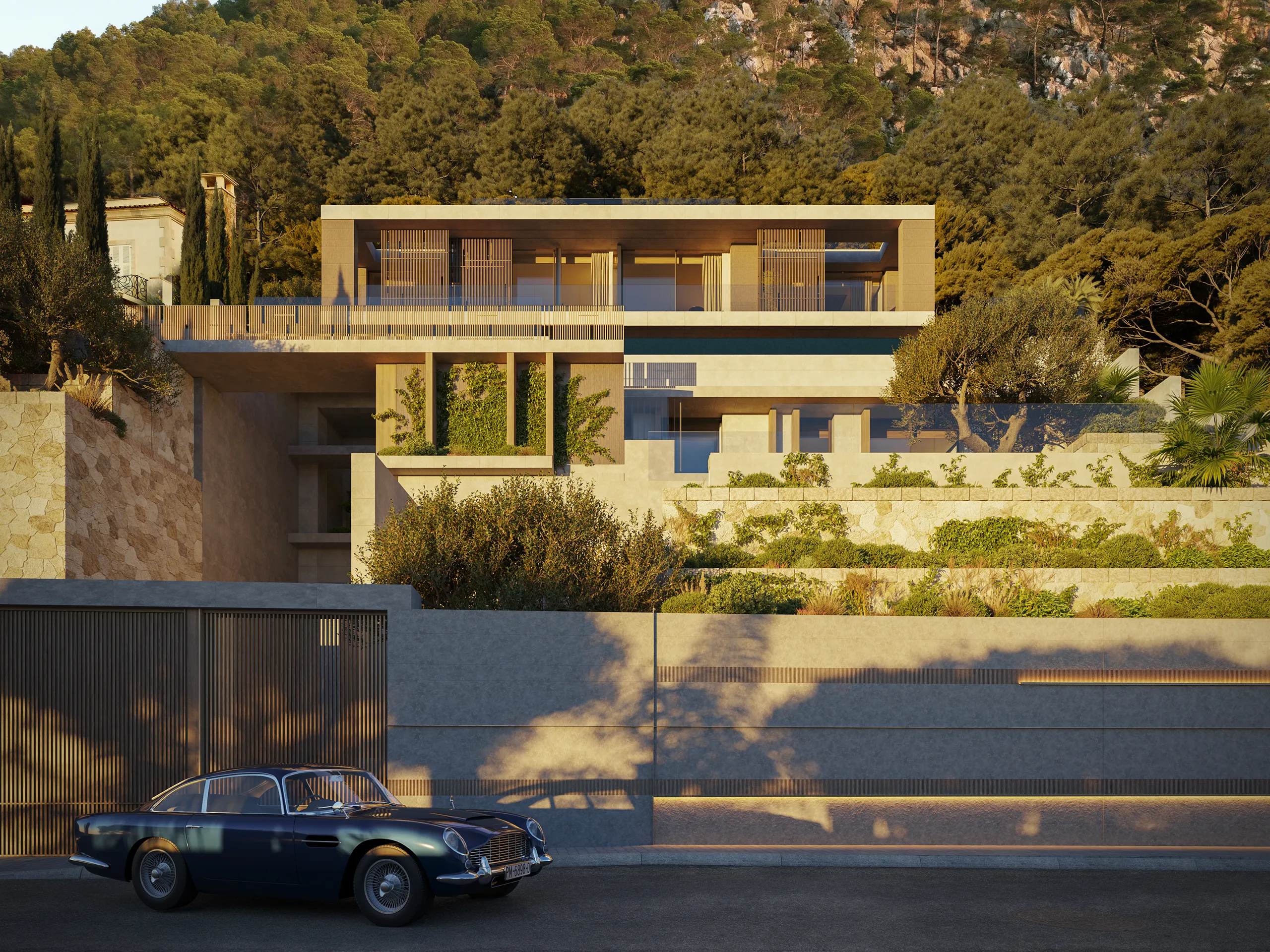 Villa Andratx Mallorca piscina Branding Inmobiliario Vr