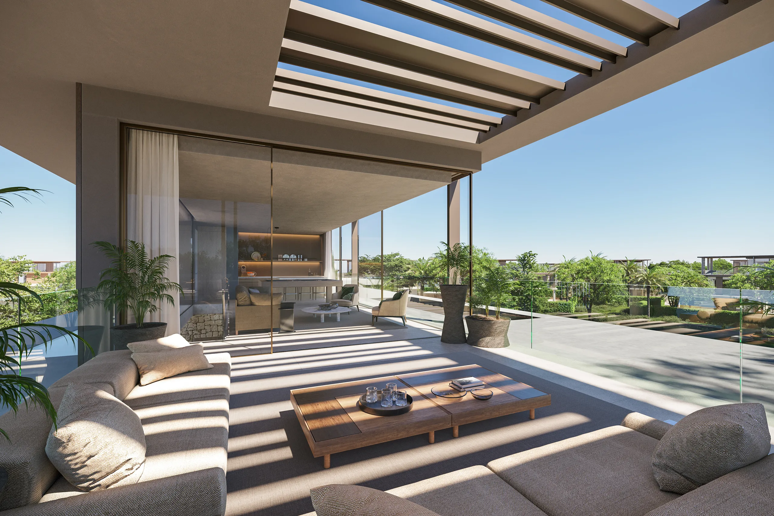 Villa Dubai terrace Real Estate Virtual Tour