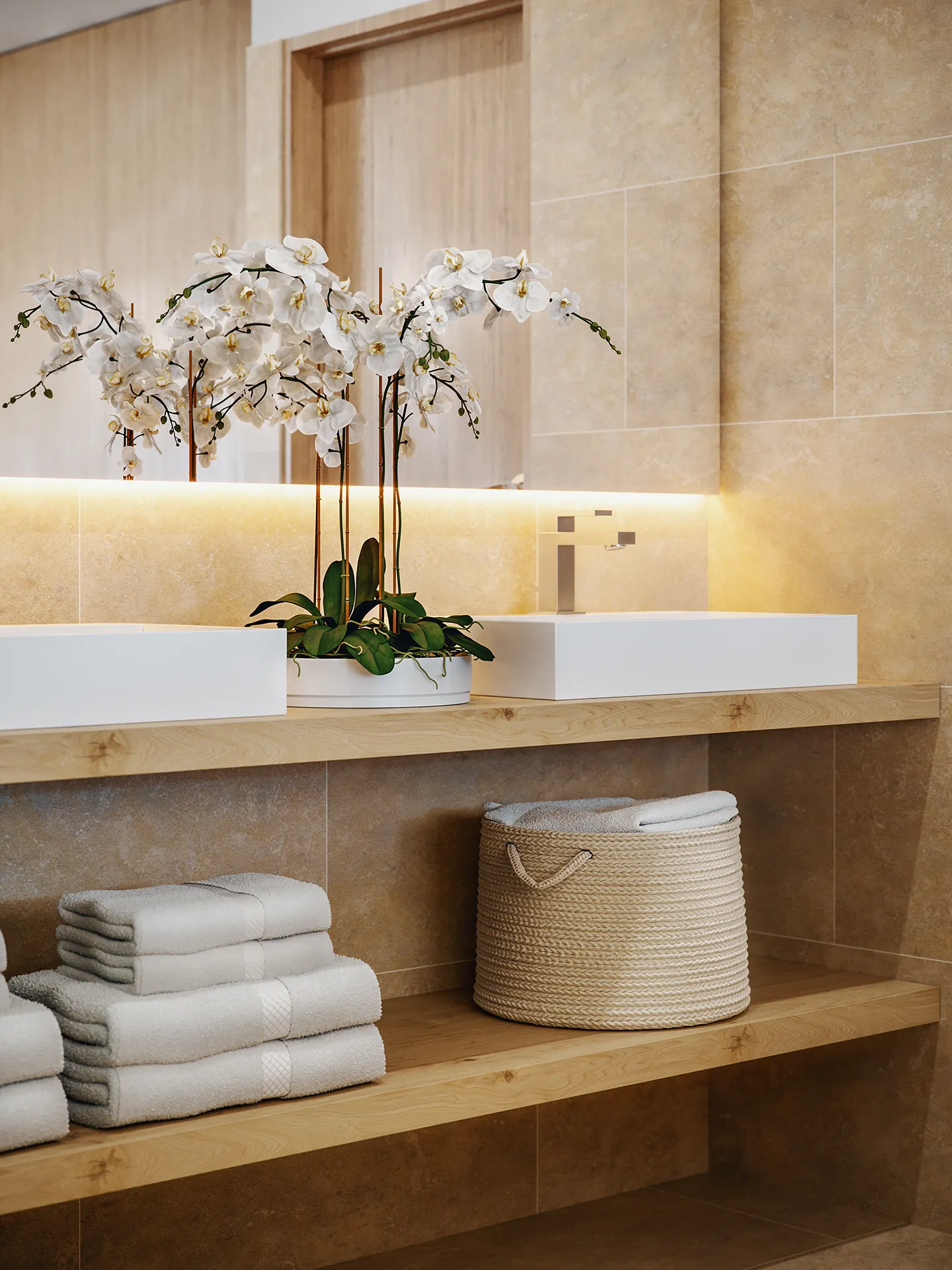 Villa Cala Comte Ibiza Baño Visualizacion arquitectonica