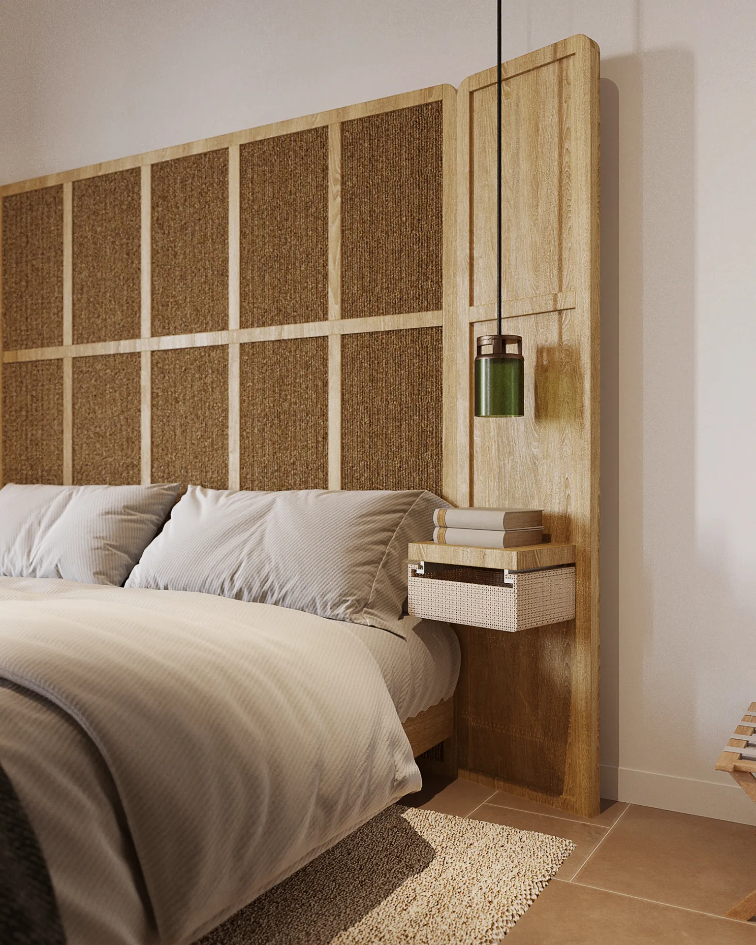Hotel Couvent Mane Francia Dormitorio fotorrealismo CGI