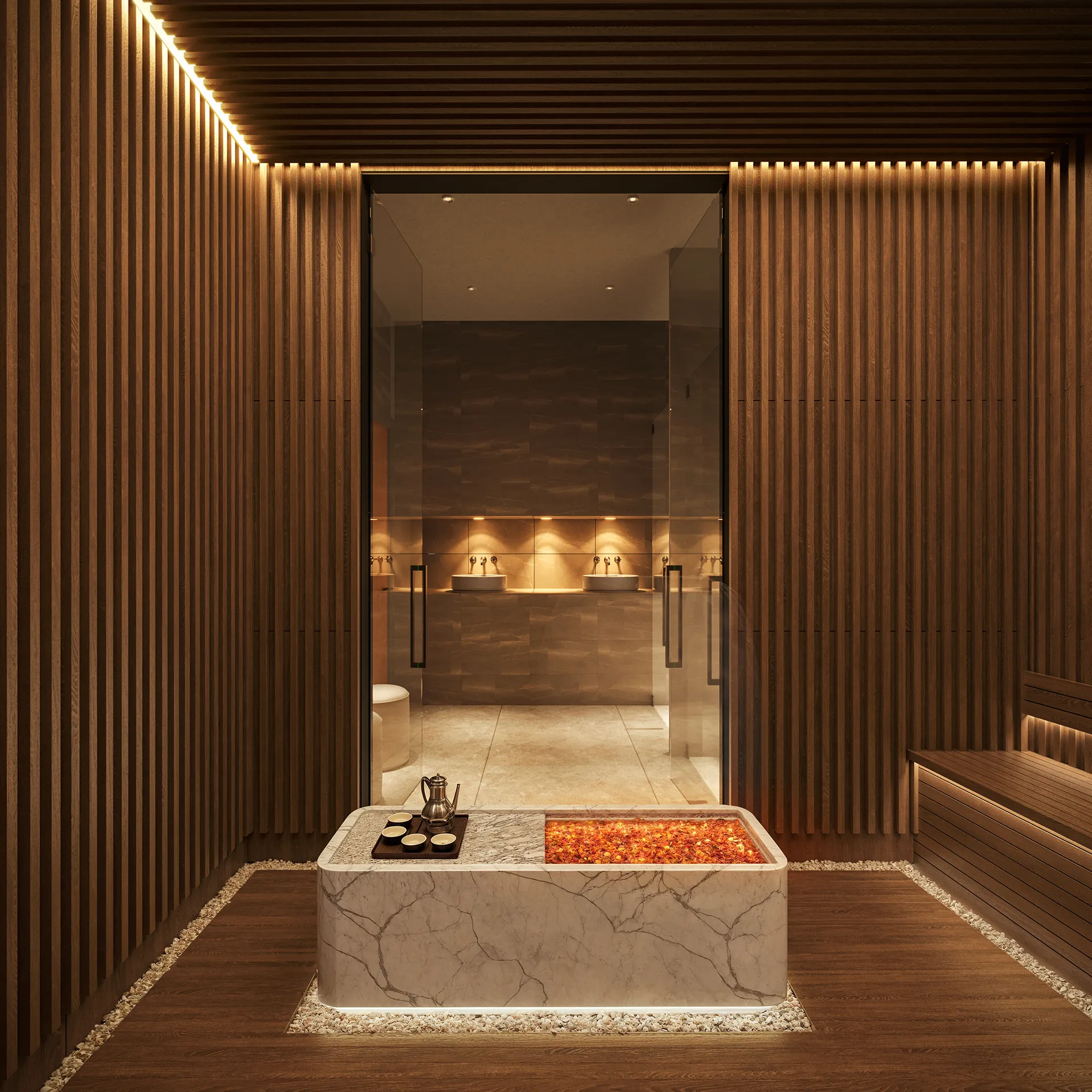 Villa Alsancak Cyprus sauna visualizacion arquitectonica