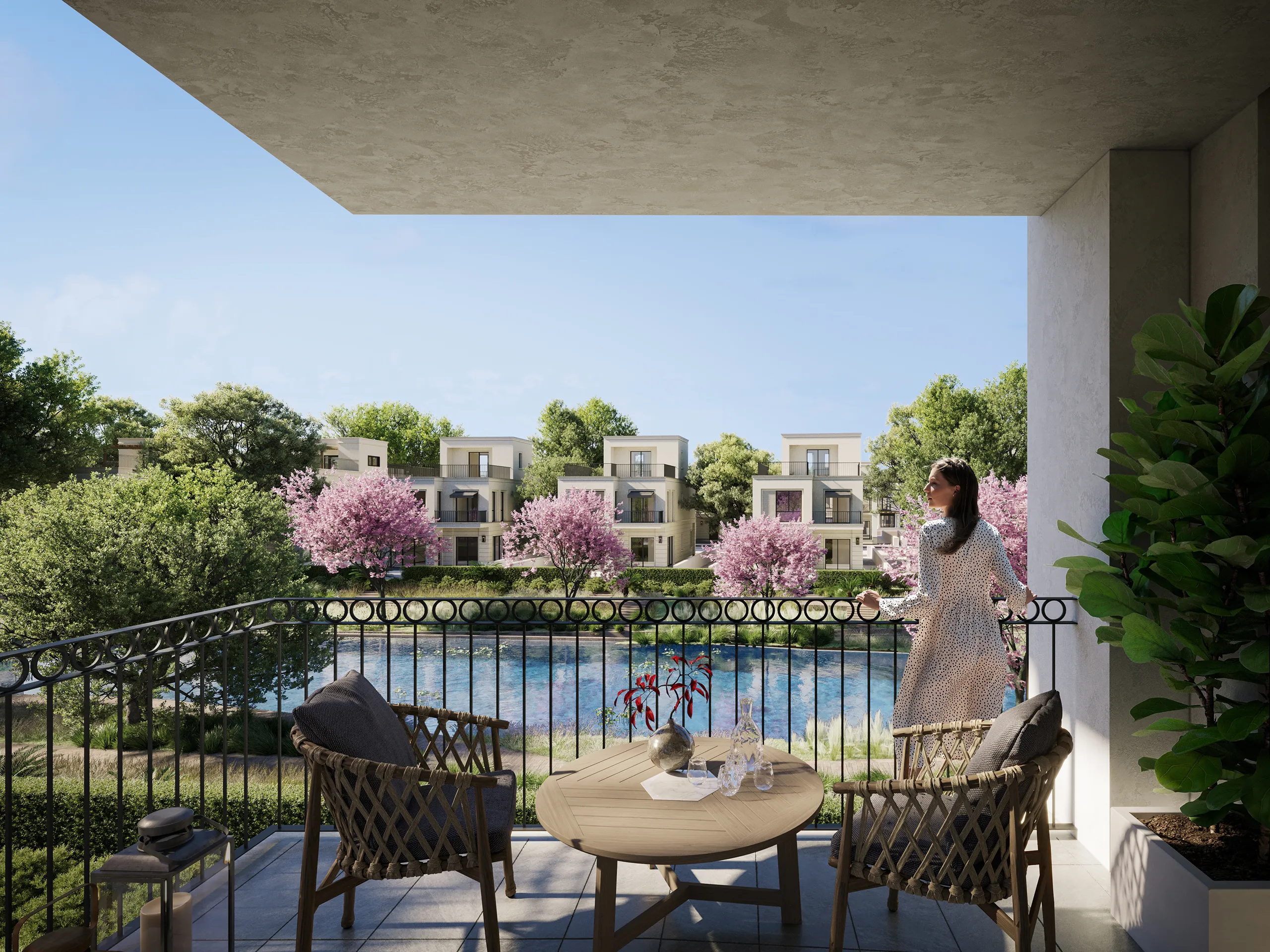 Belle Vie Villa Egypt terrace real estate renders