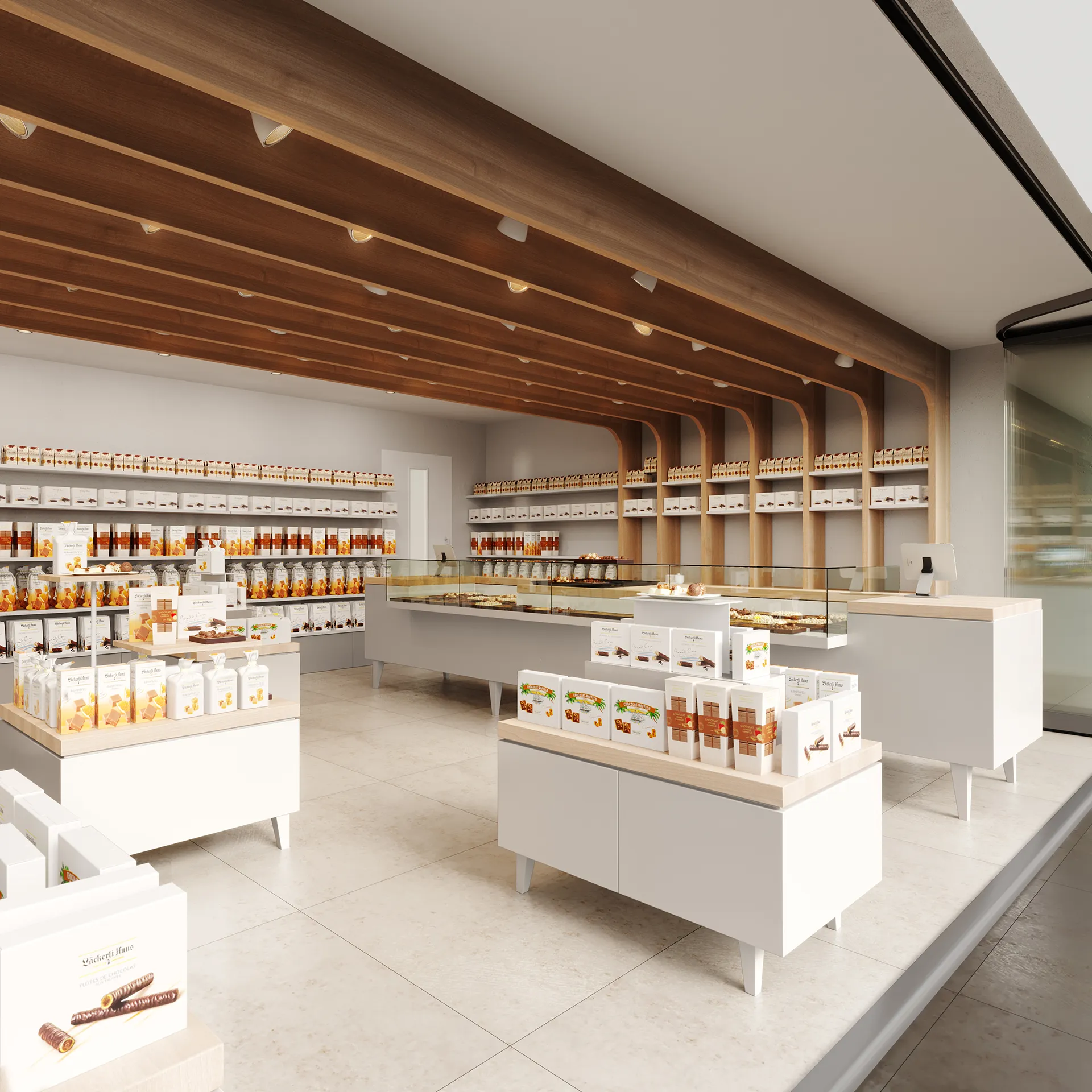 Lackerli Retail Zurich Switzerland Retail photorealistic visualization