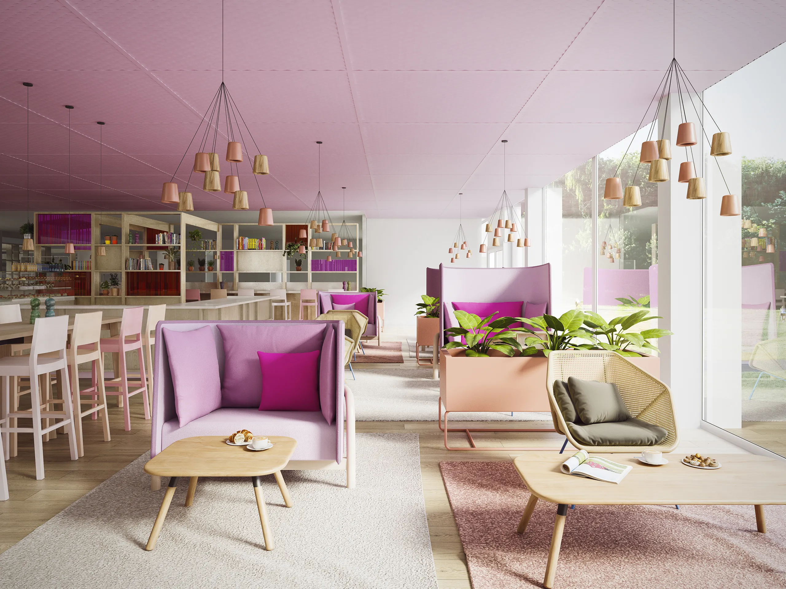 Office Sweden Common Areas Architectural Visualization
