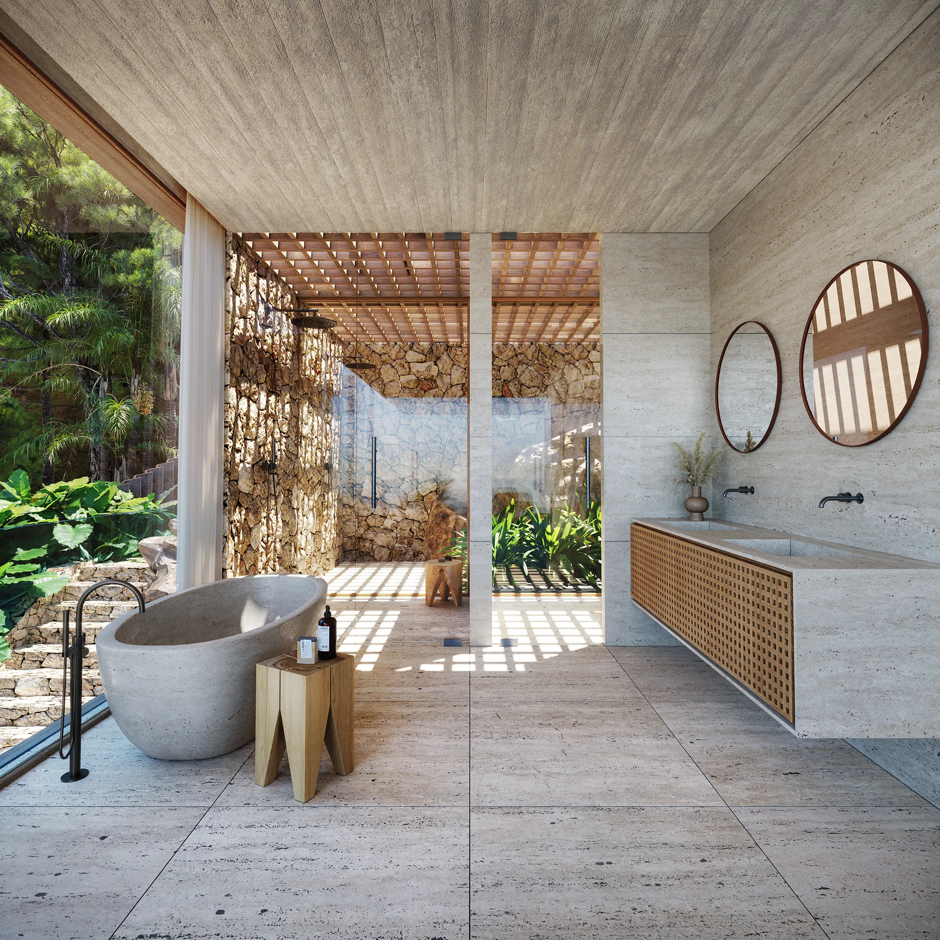 Villa Puerto Andratx Mallorca Bathroom Hyperrealistic Renders