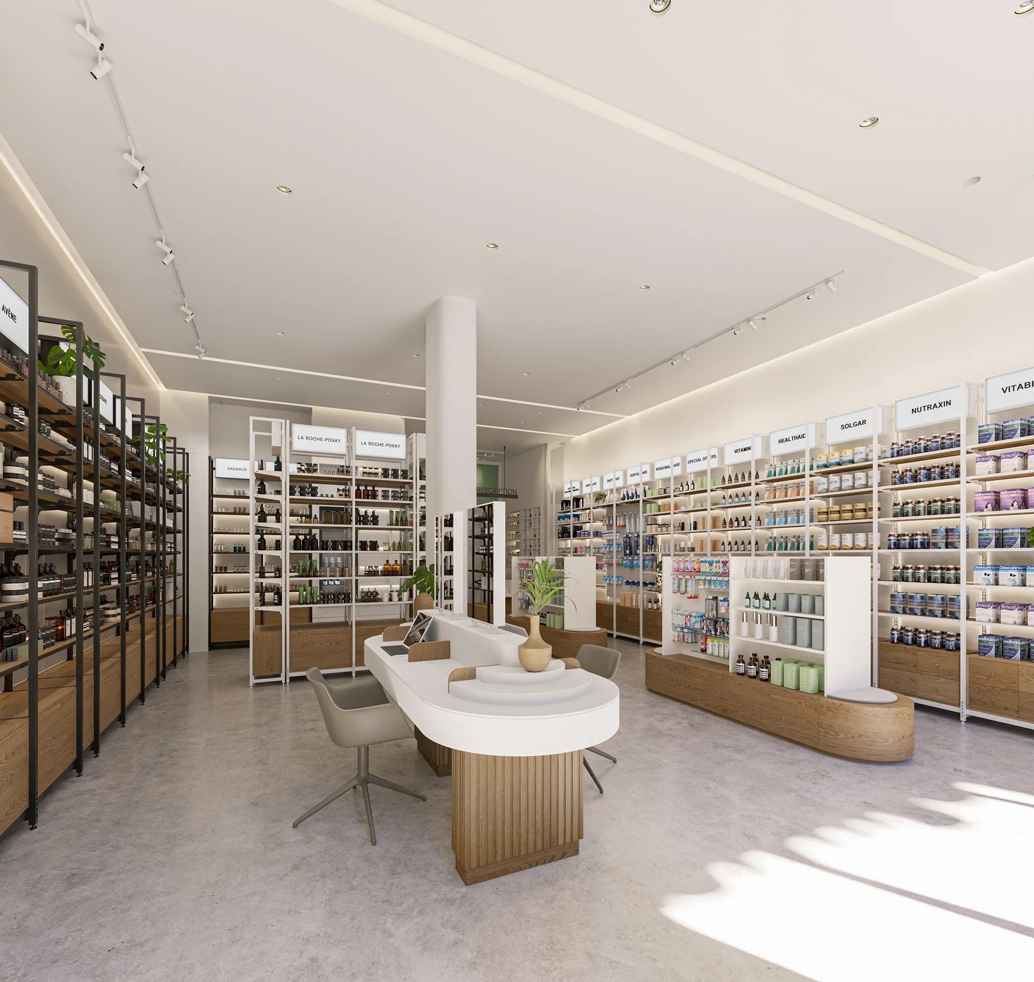 Pharmacy Nicosia Cyprus Retail real estate renders