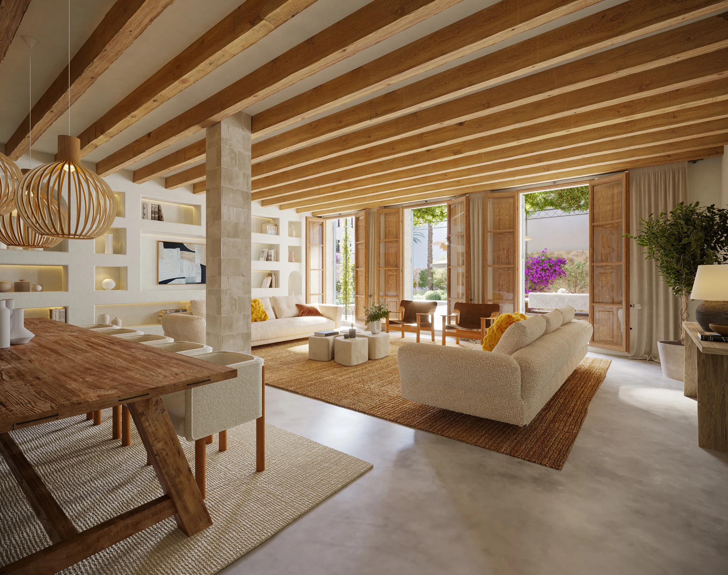 Cas Traginers Apartments Soller Mallorca Living real estate renders