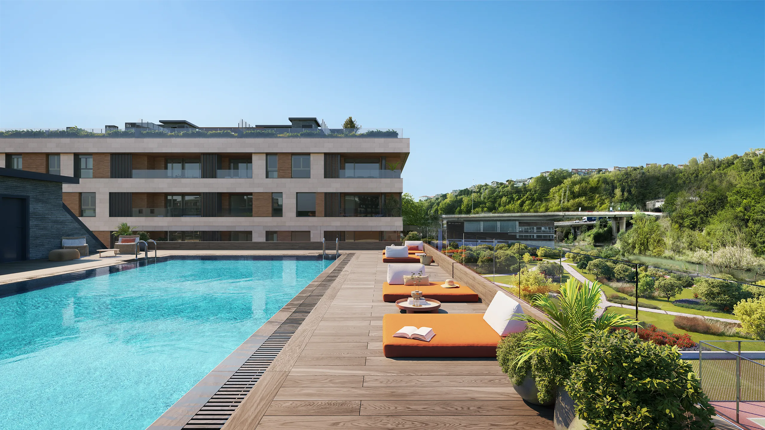Piso San Sebastian San Sebastian Pool Architectural Renders