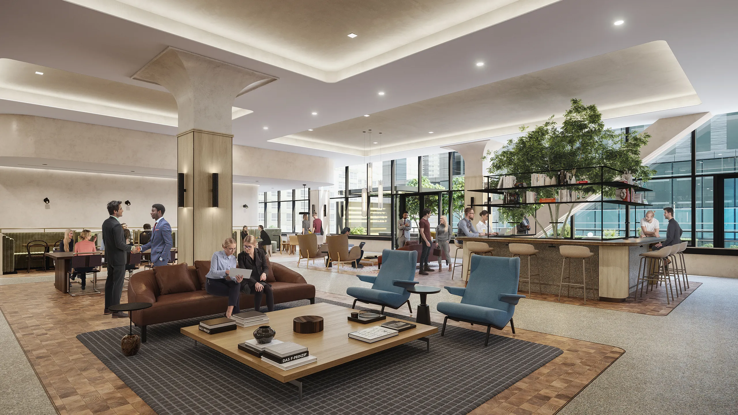 West Madison Chicago Usa Common Areas photorealistic rendering