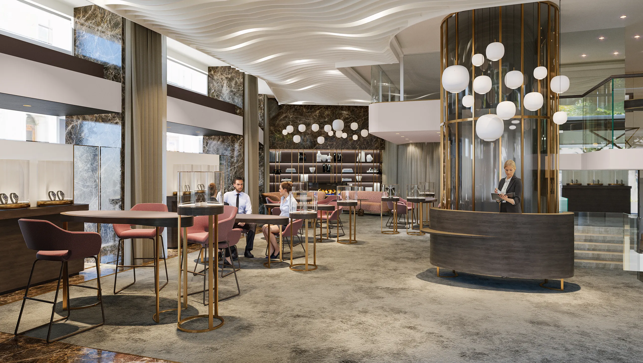 Joyeria Suiza comercio Visualizacion fotorrealista