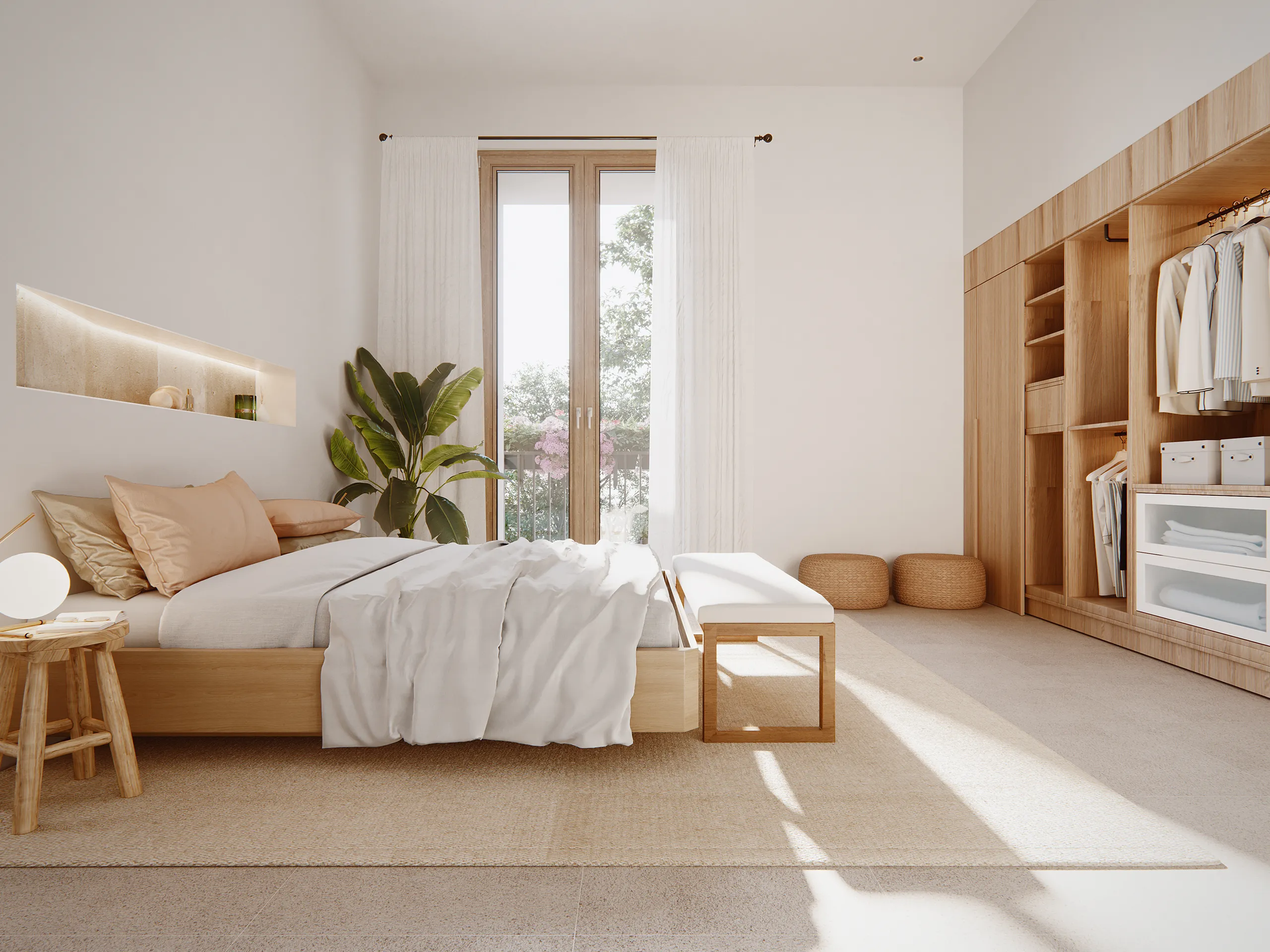 Apartments Sta Maria Mallorca Bedroom architectural cgi