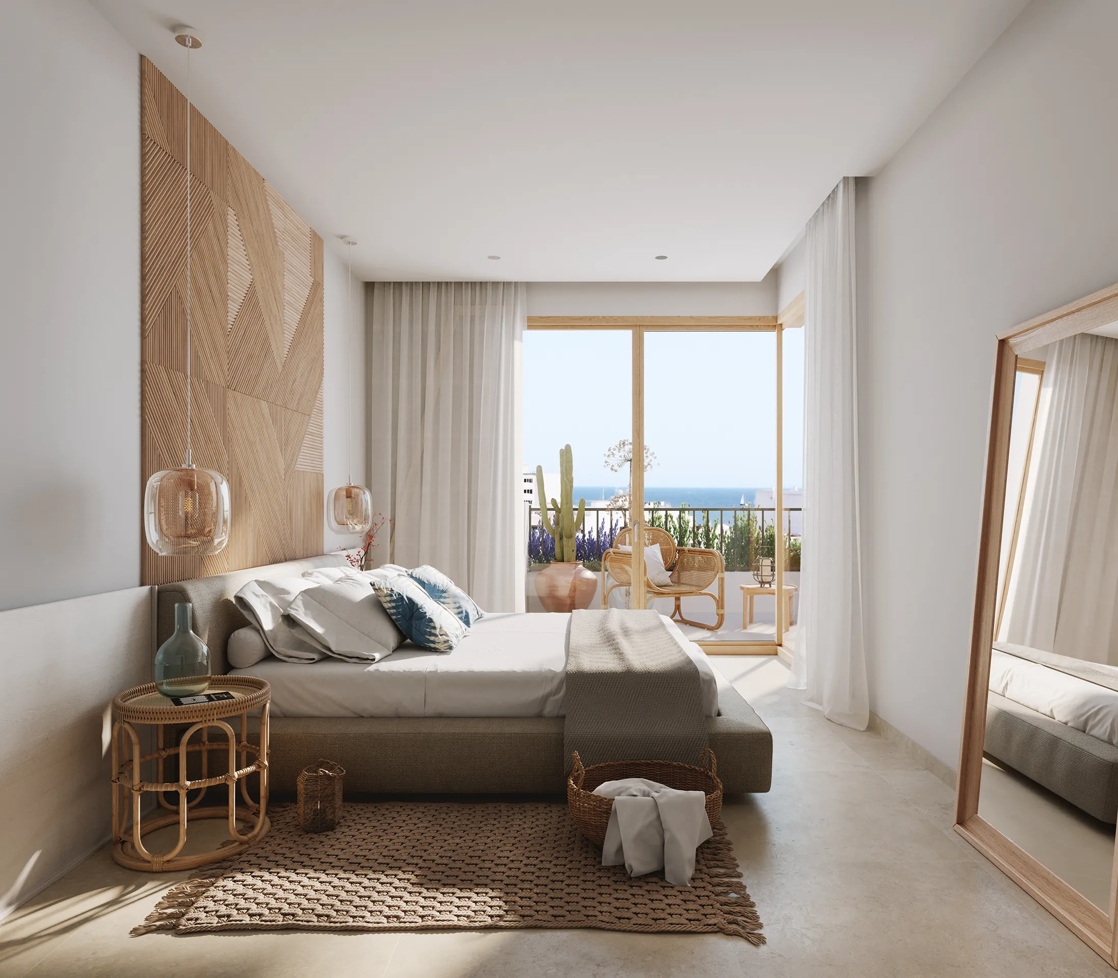 Sta Eulalia Sta Eulalia Ibiza Bedroom Architectural Visualization