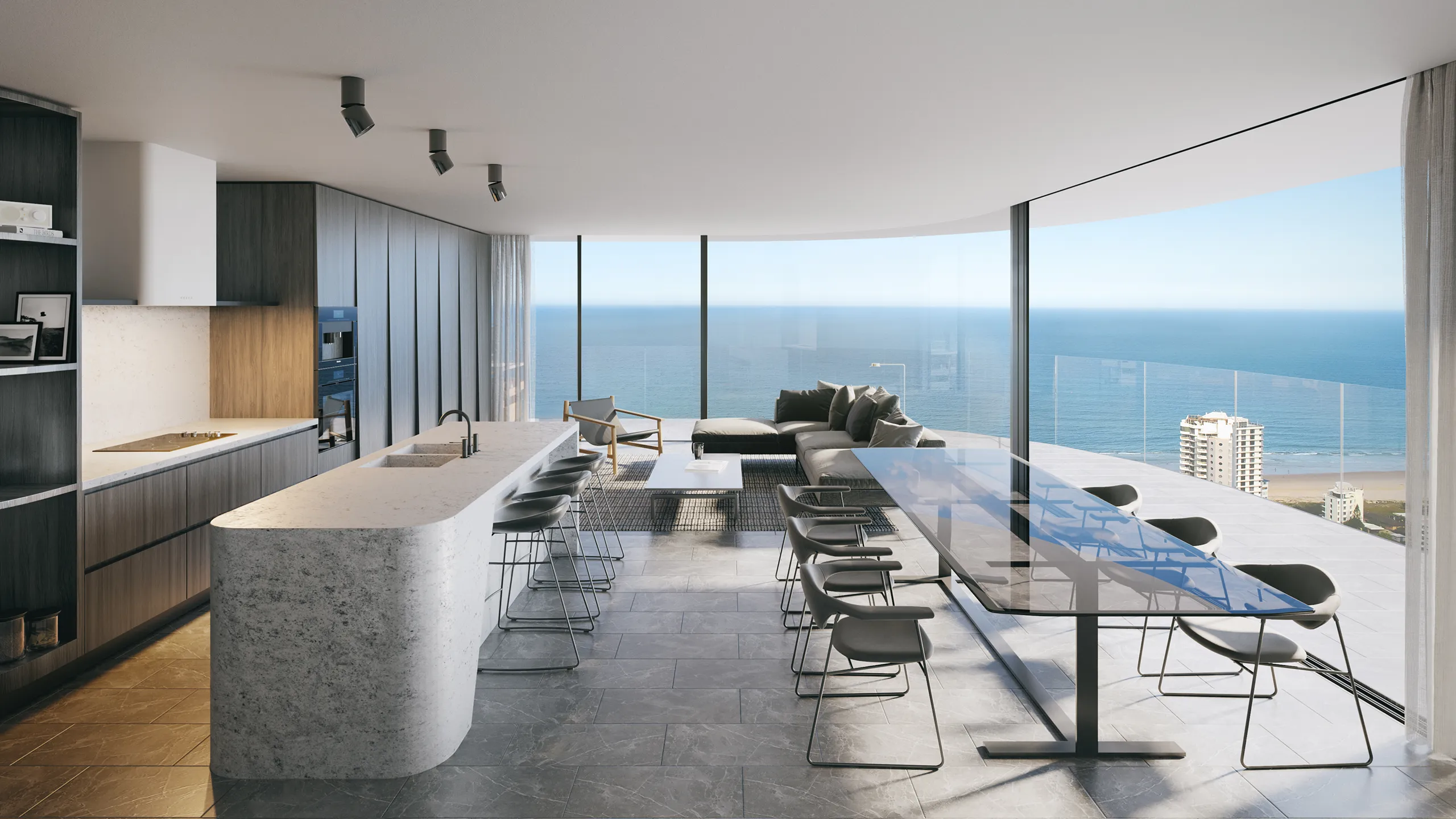 Hotel Sunnyland Gold Coast Australia Living 3D Real Estate