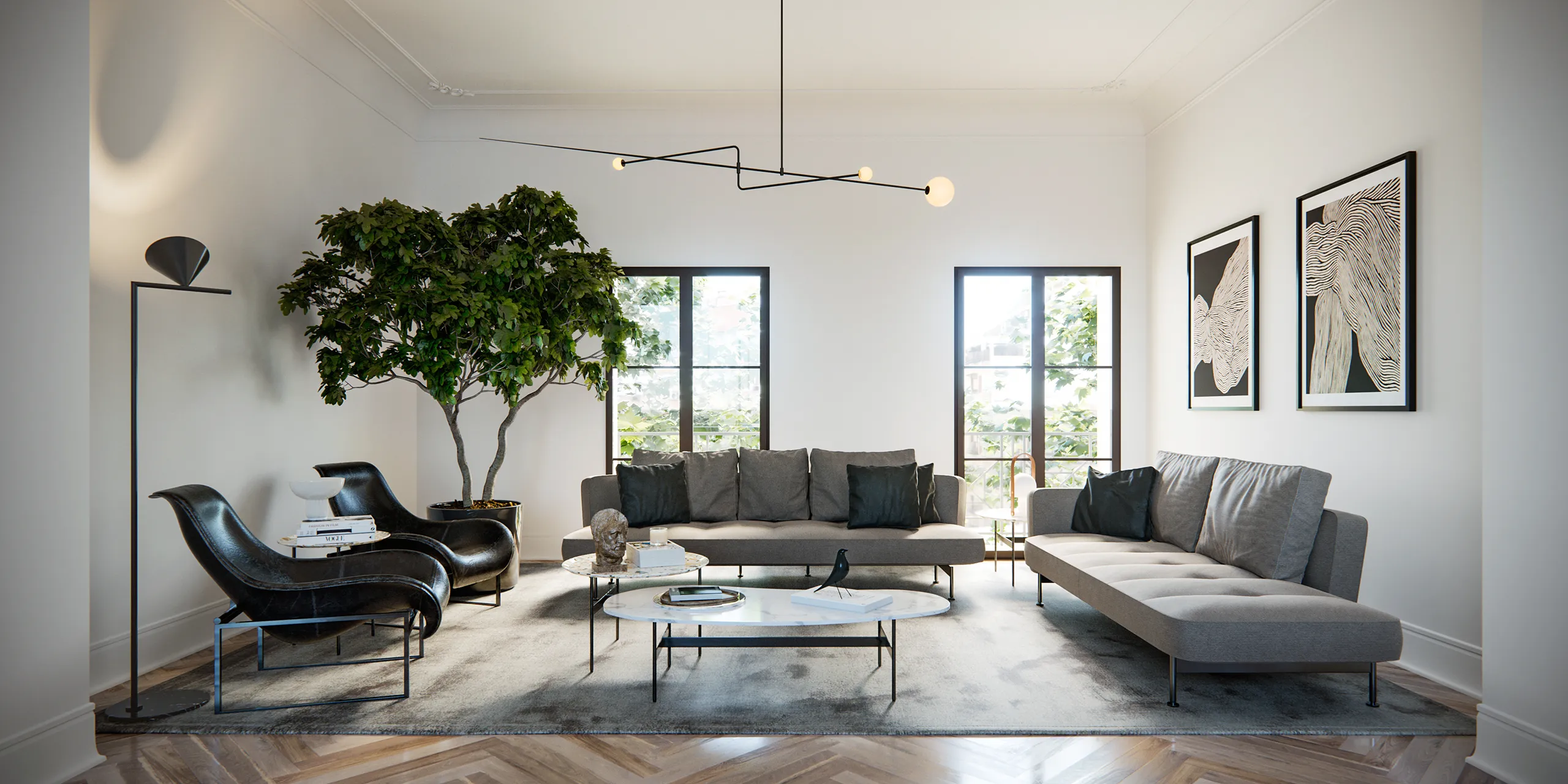 Comte Sallent Residences Palma Mallorca Living Real Estate Visualisation