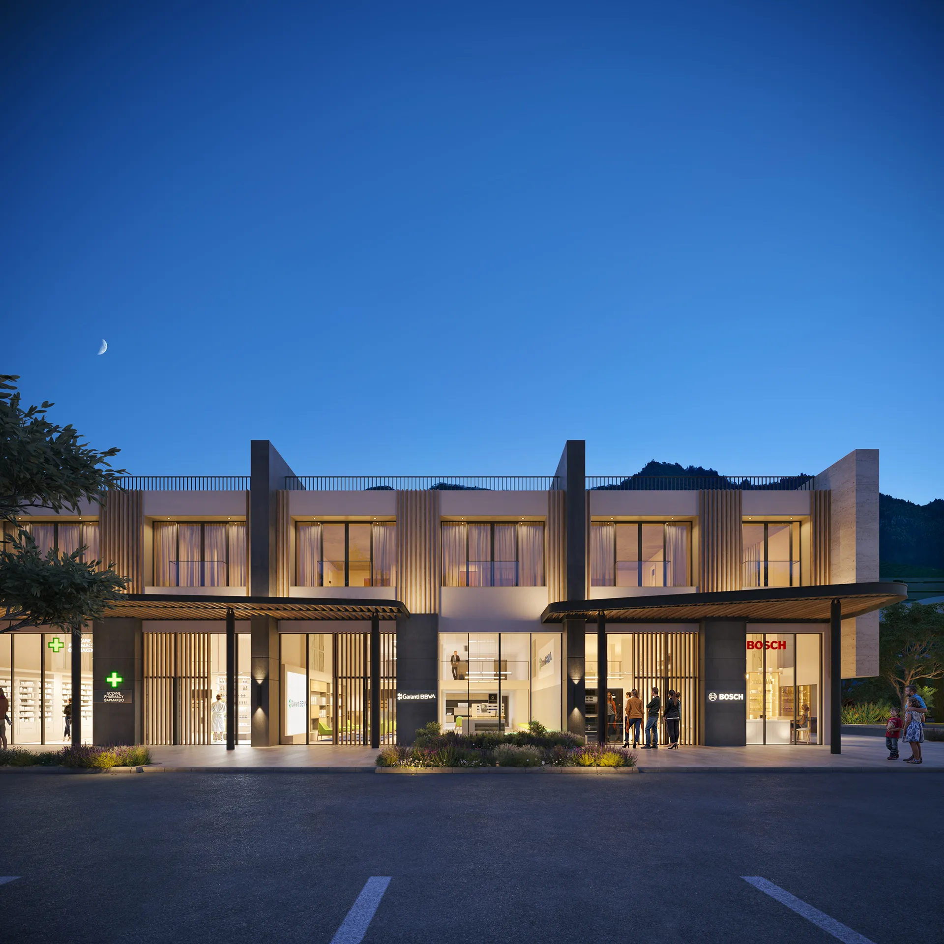 Edremit Edremit Cyprus Fassade eye level Renderings of Architecture