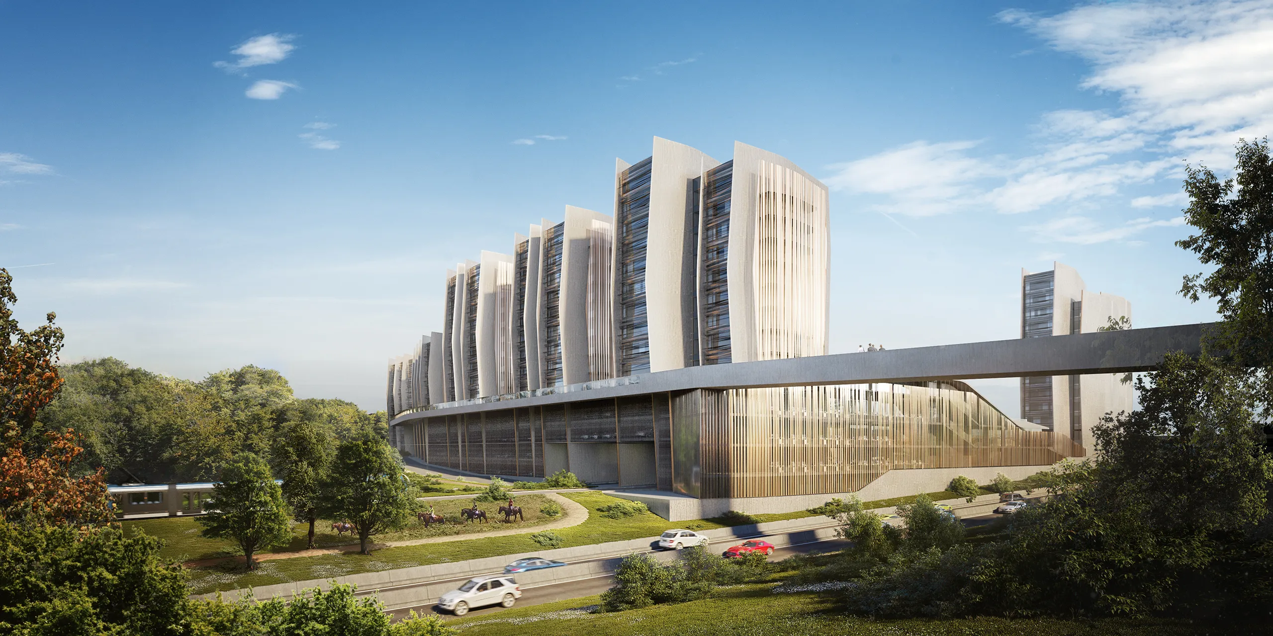 Lormont Apartments Lormont France Fassade eye level Architectural Visualisations