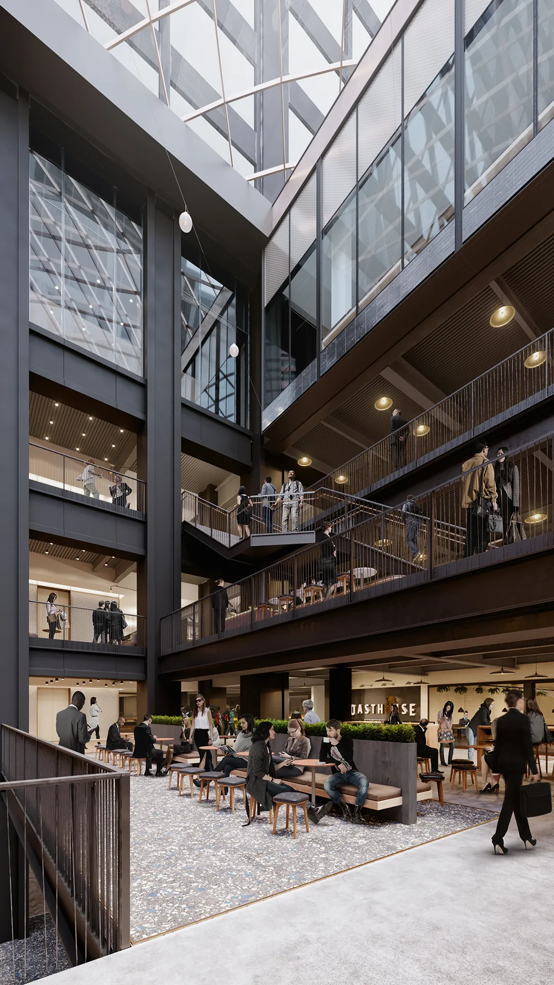 Willis Tower Oficinas Chicago EEUU Zonas comunes Inmobiliario Visualizacion