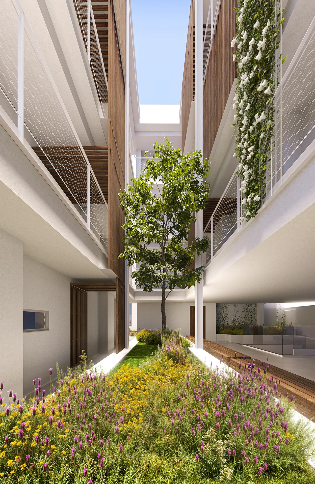 Eularia Apartments Santa Eulalia Ibiza Common Areas Architectural Cgi