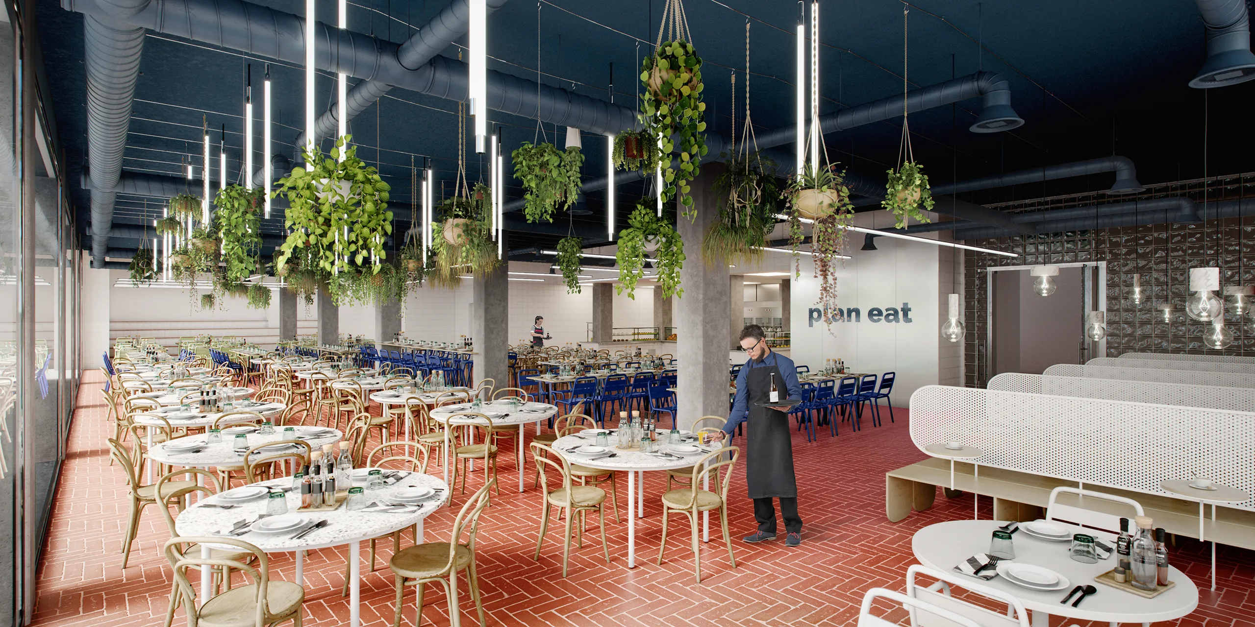 Residencia Aleu Barcelona Dining Photorealistics Renderings