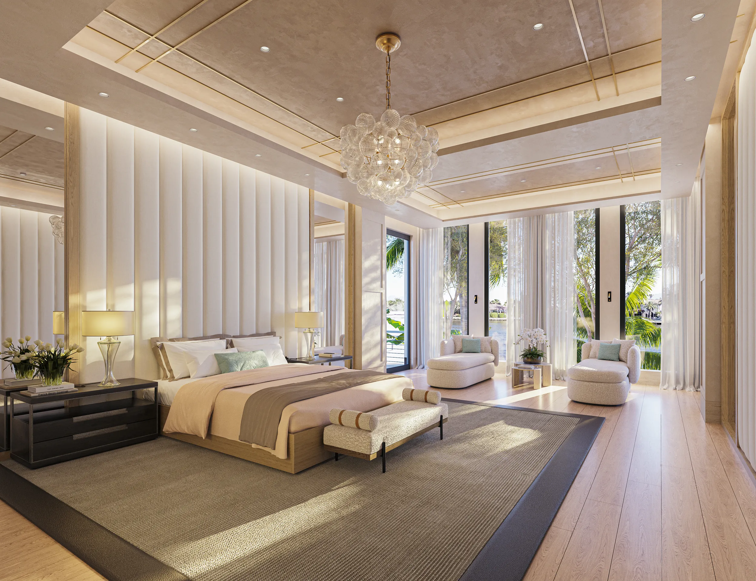 Villa Fort Lauderdale Usa Bedroom Architectural Visualizations