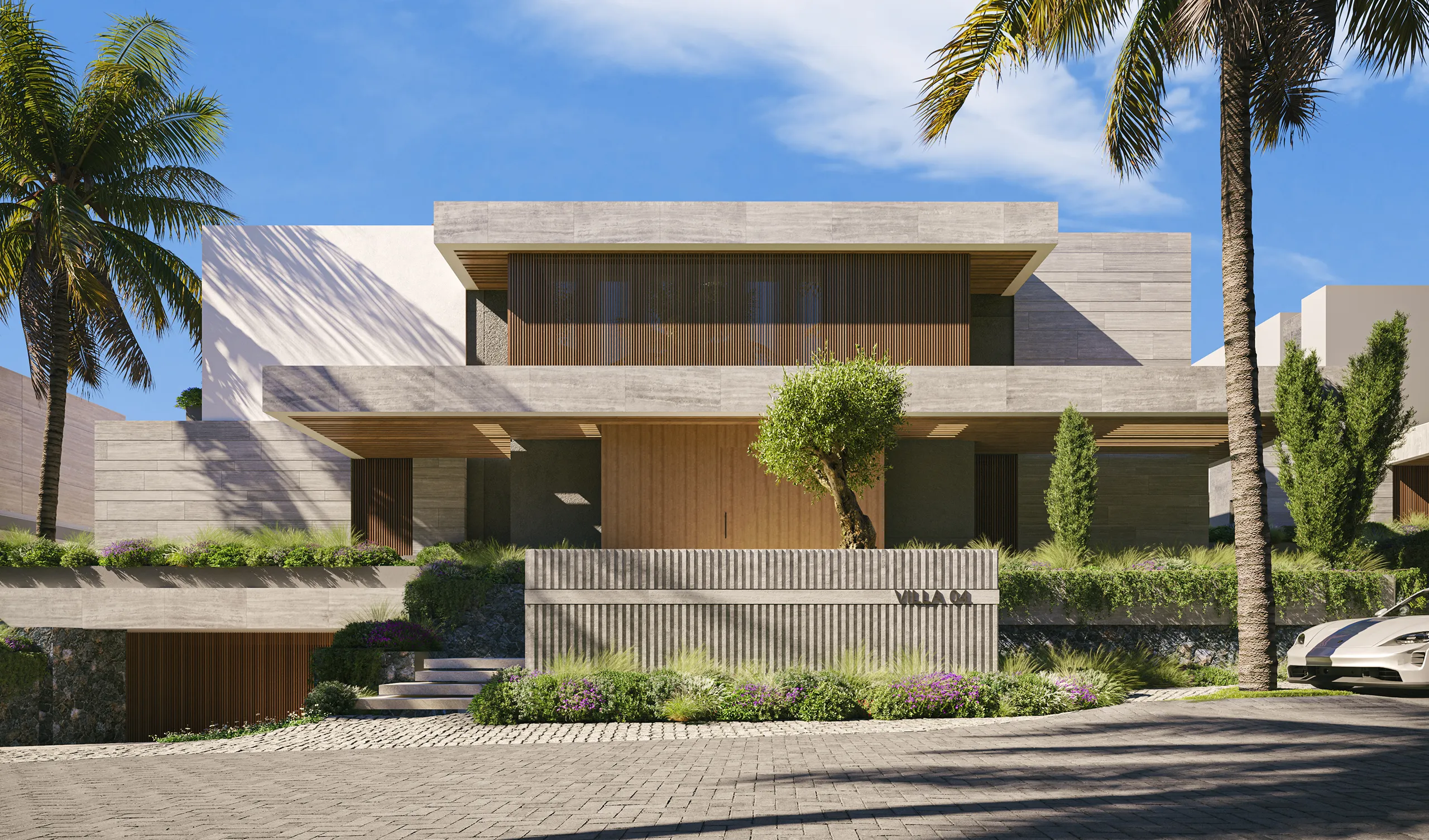 Sky Villas Marbella Fachada Visualizacion fotorrealista