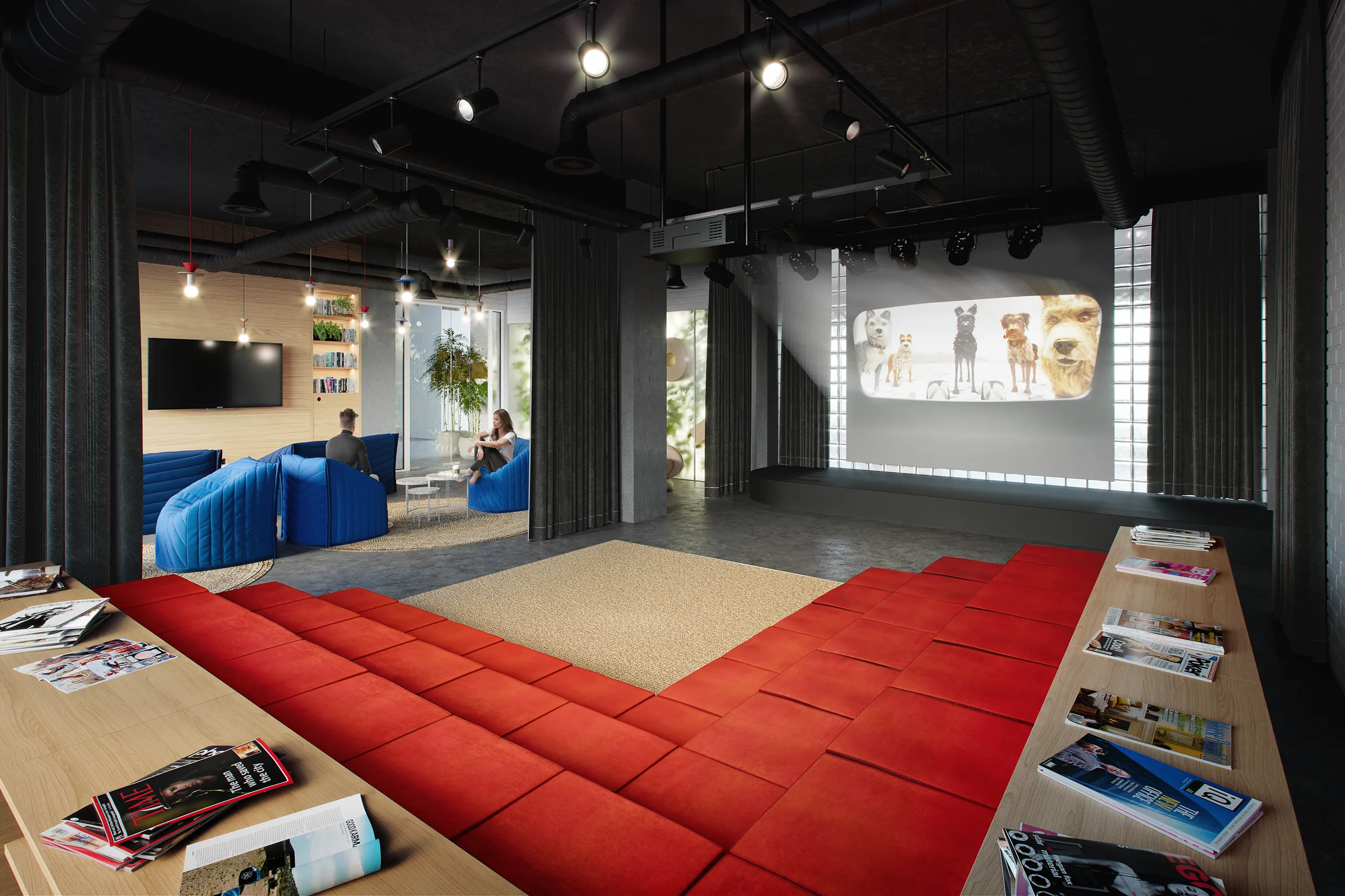 Residencia Aleu Barcelona Home Cinema Photorealistics Cgi