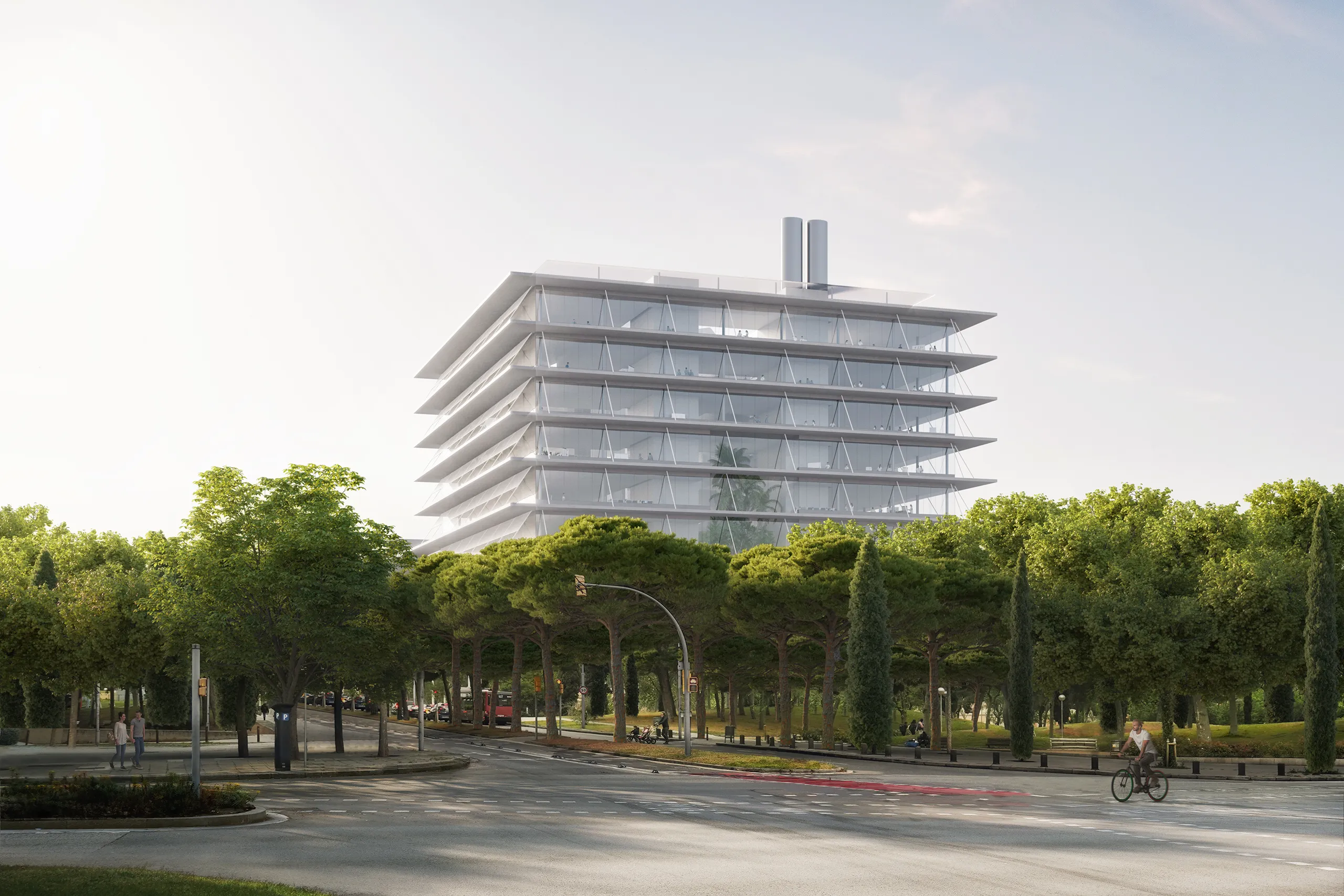 Research Mercat Peix Barcelona Office Architectural Cgi