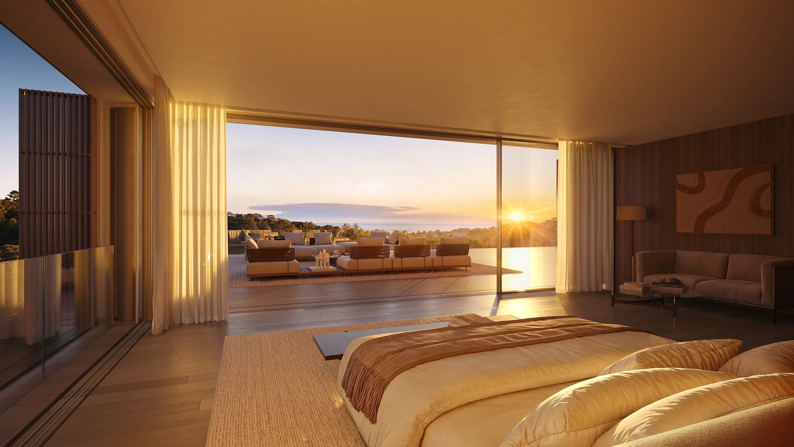 Villa Sabina Estates Ibiza Bedroom Real Estate Cgi