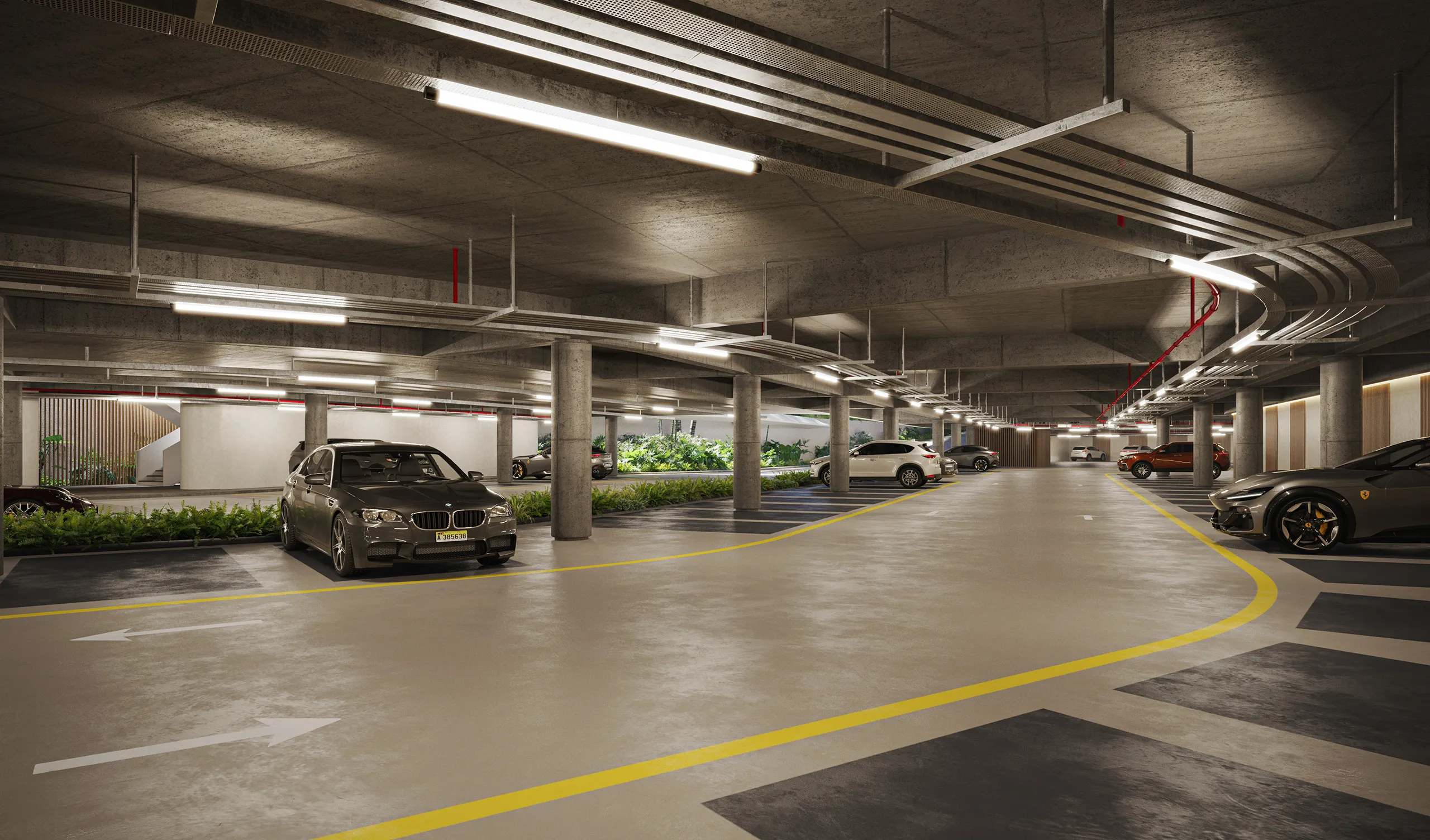 Apartment Punta Cana Dominican Republic Garage Photorealistics Renderings