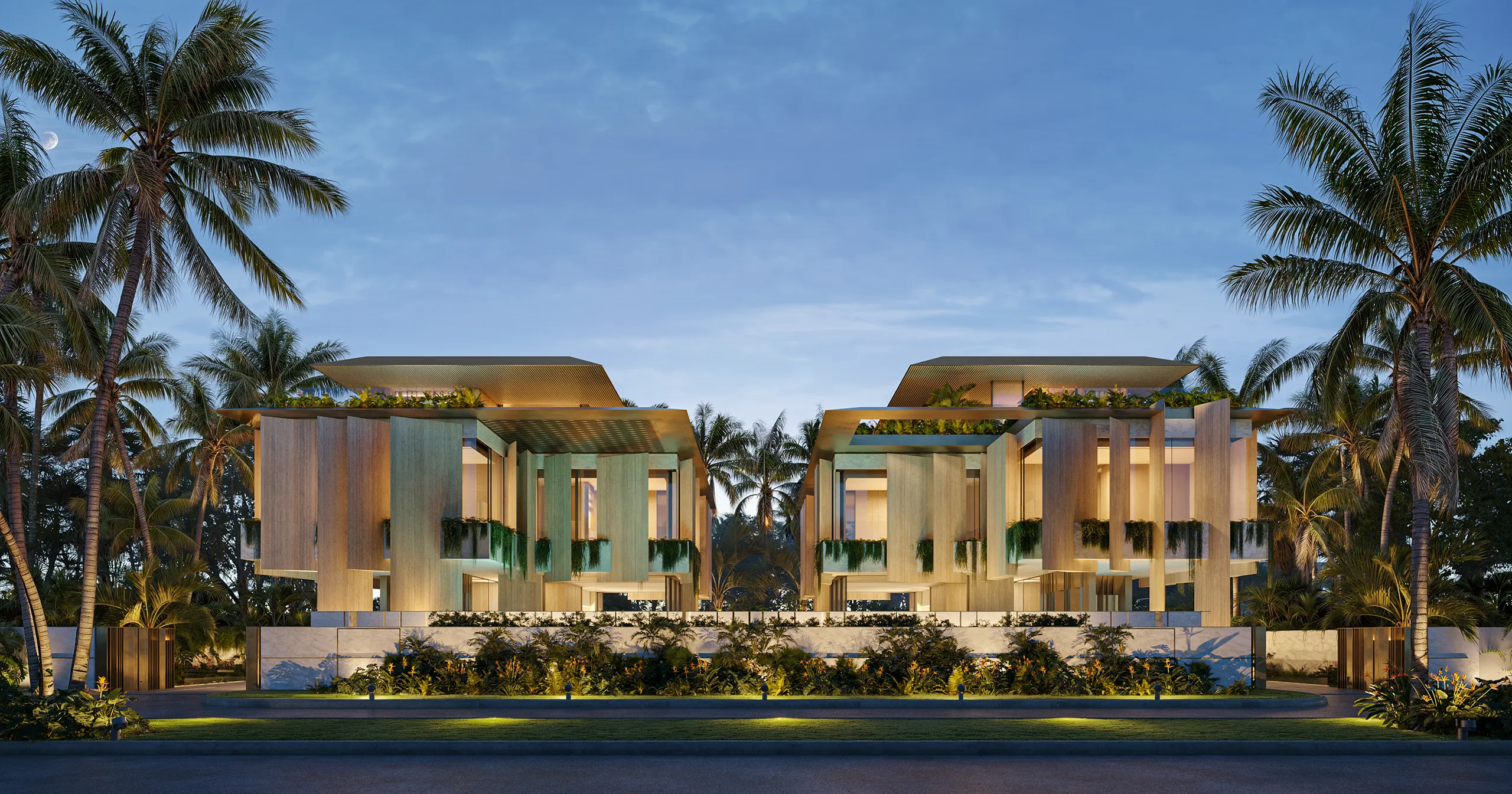 Villa La Mer Dubai Vista aerea Branding Inmobiliario Virtual Tour