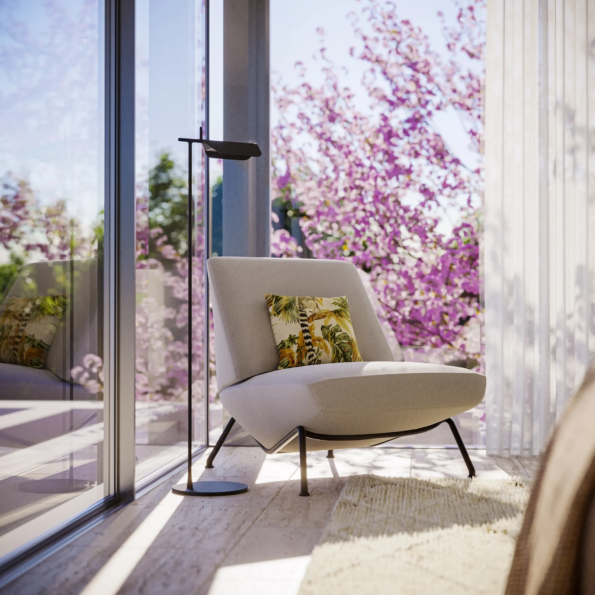 Villa Aravaca Madrid Living Photorealistics Cgi