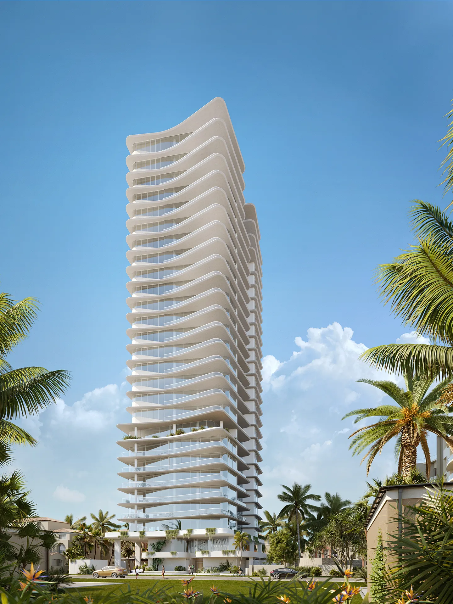 Peerless Gold Coast Australia Fassade eye level Property Branding Visualisation