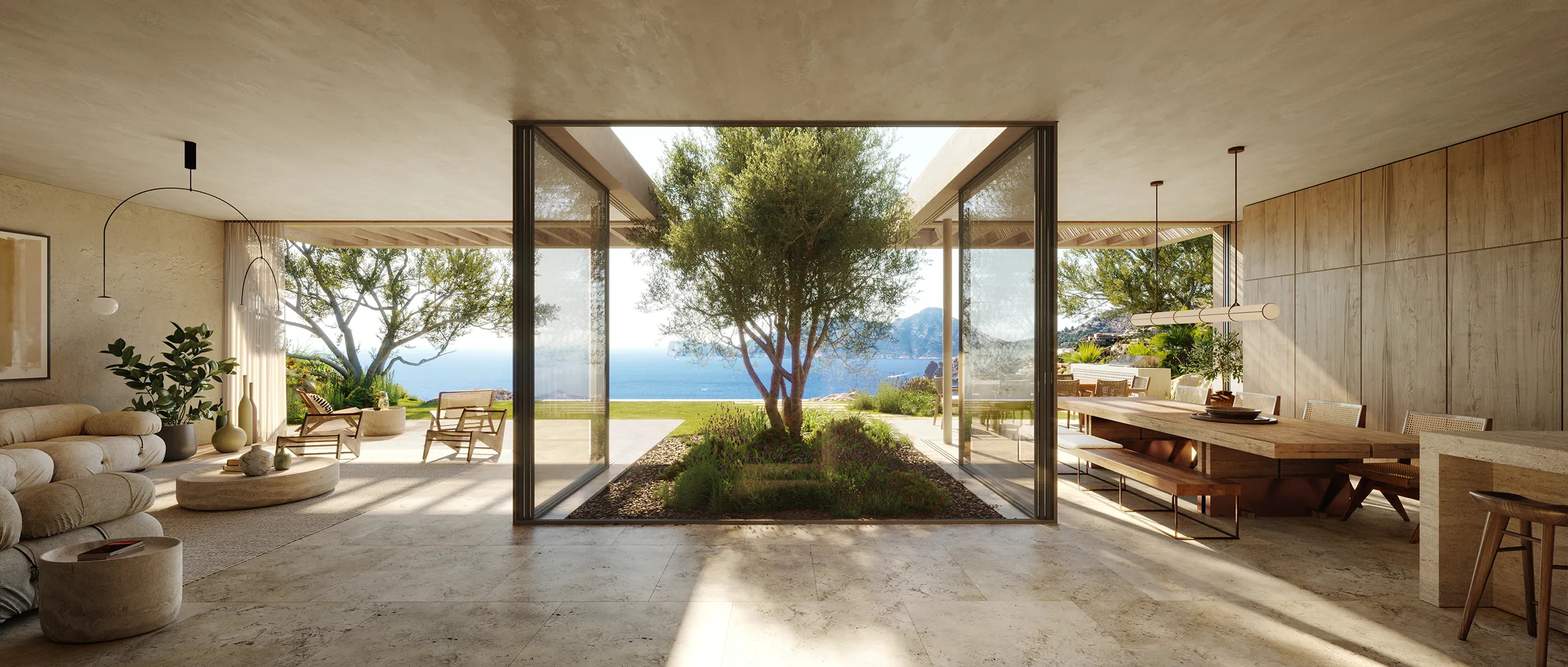 House Sunset Andratx Mallorca Living Property Branding Virtual Tour